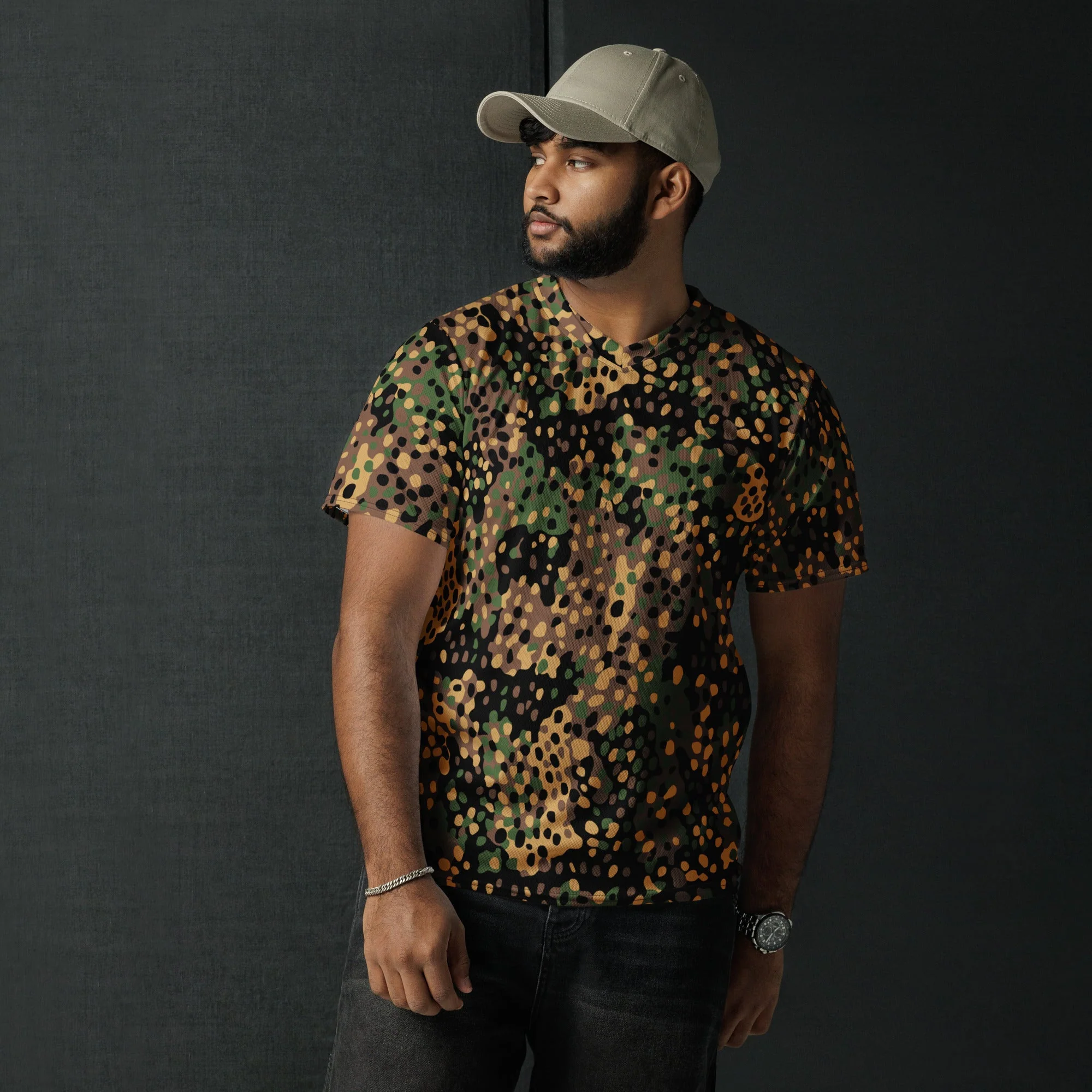 German Pea Dot Erbsenmuster CAMO Unisex Sports Jersey - Image 10