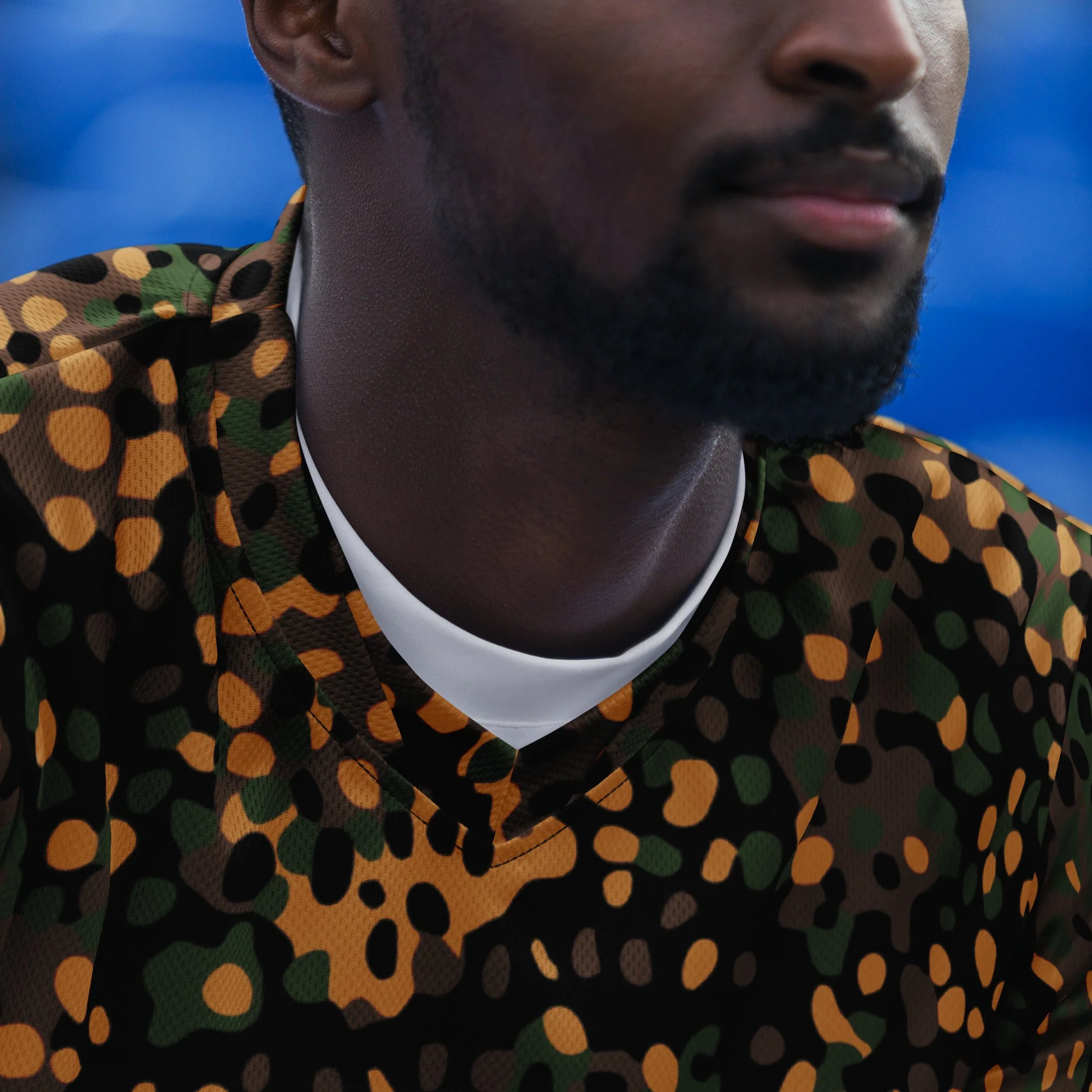 German Pea Dot Erbsenmuster CAMO Unisex Sports Jersey - Image 5