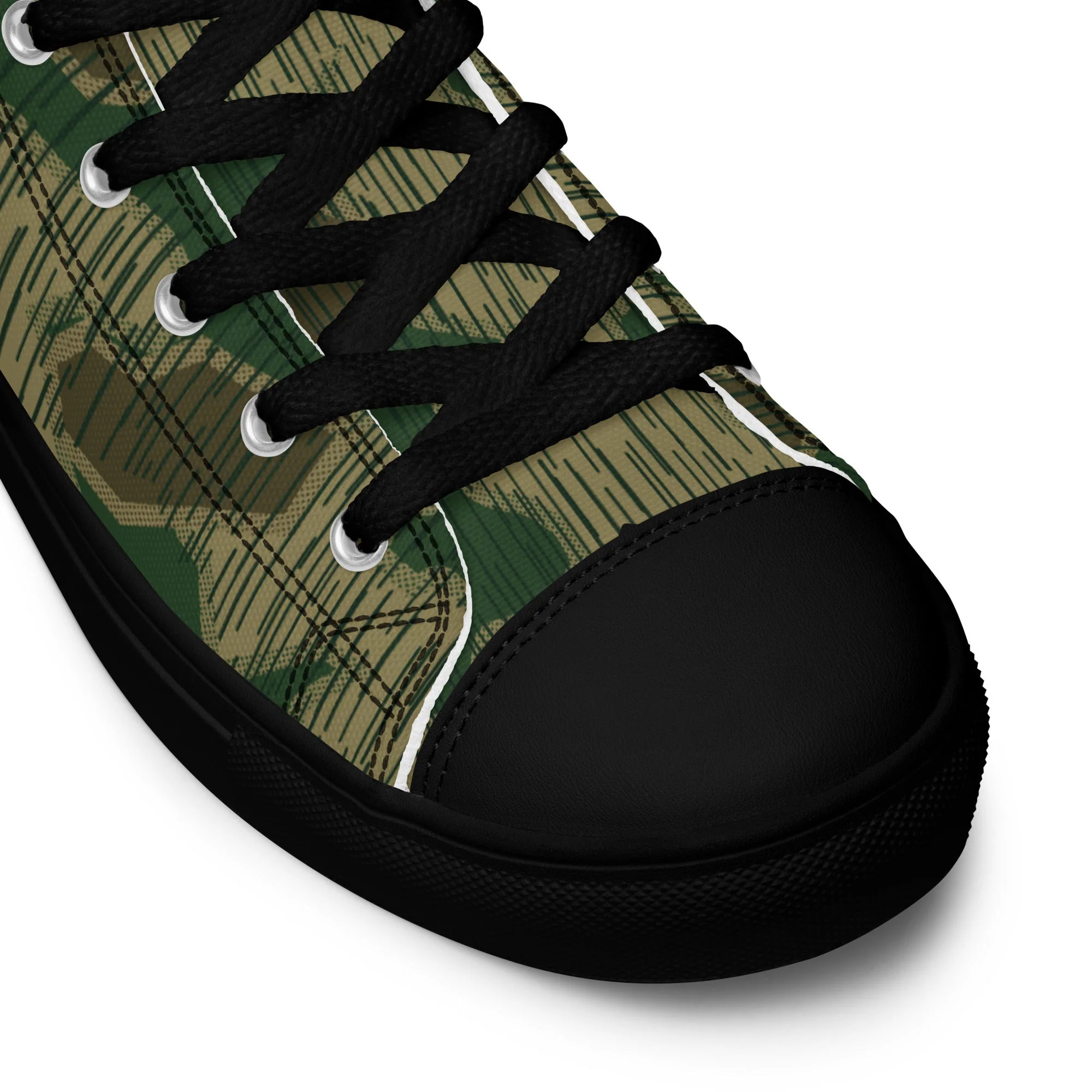 German Sumpfmuster Marsh CAMO Mens High-Top Canvas Shoes - Image 4