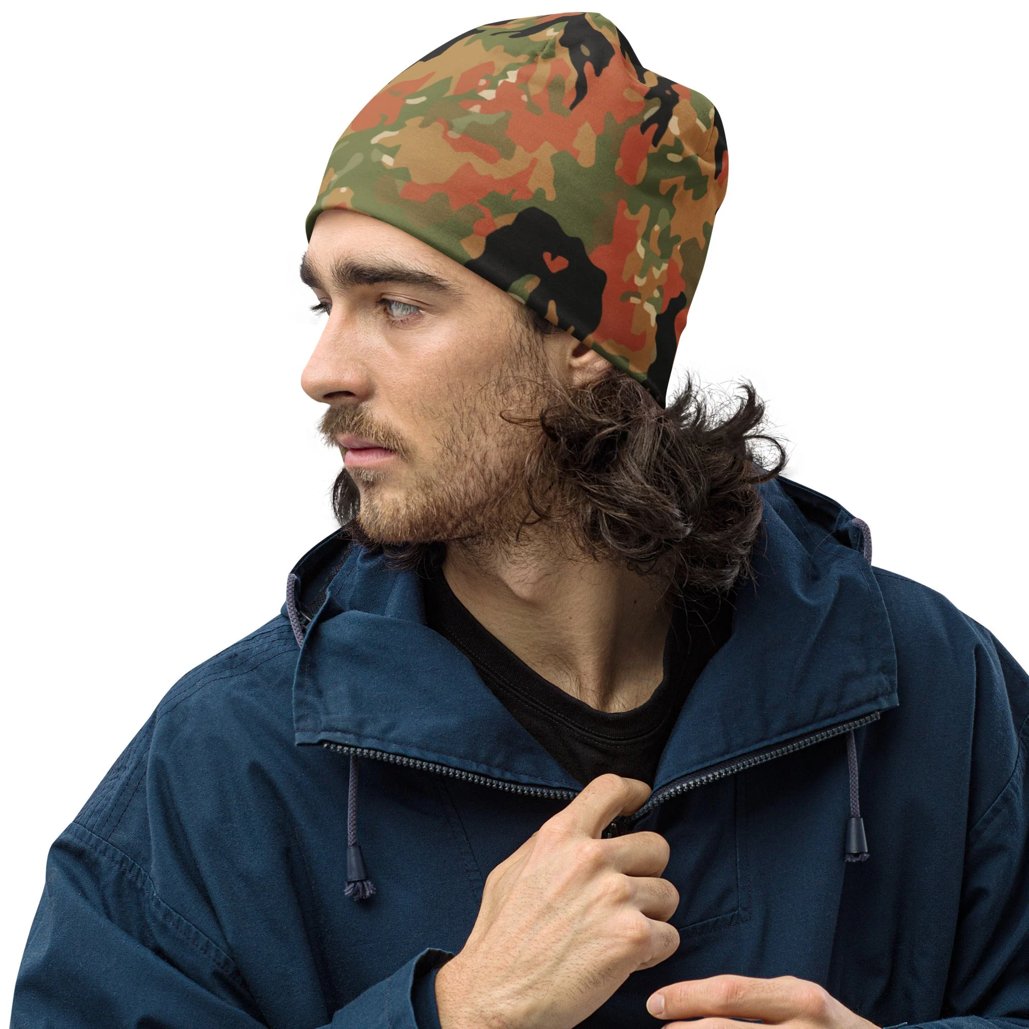 German Leibermuster Autumn CAMO Beanie - Image 3