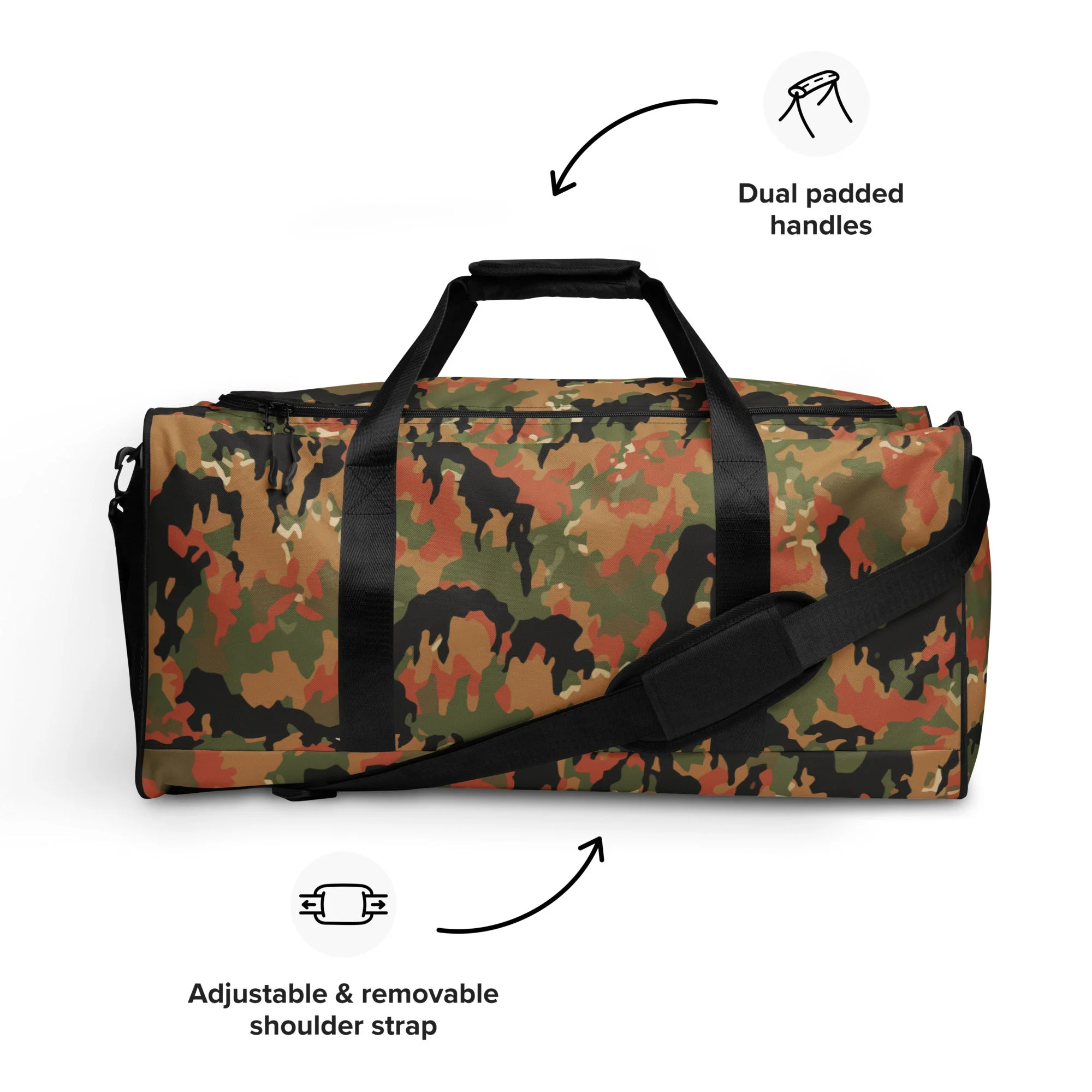 German Leibermuster Autumn CAMO Duffle Bag - Image 3