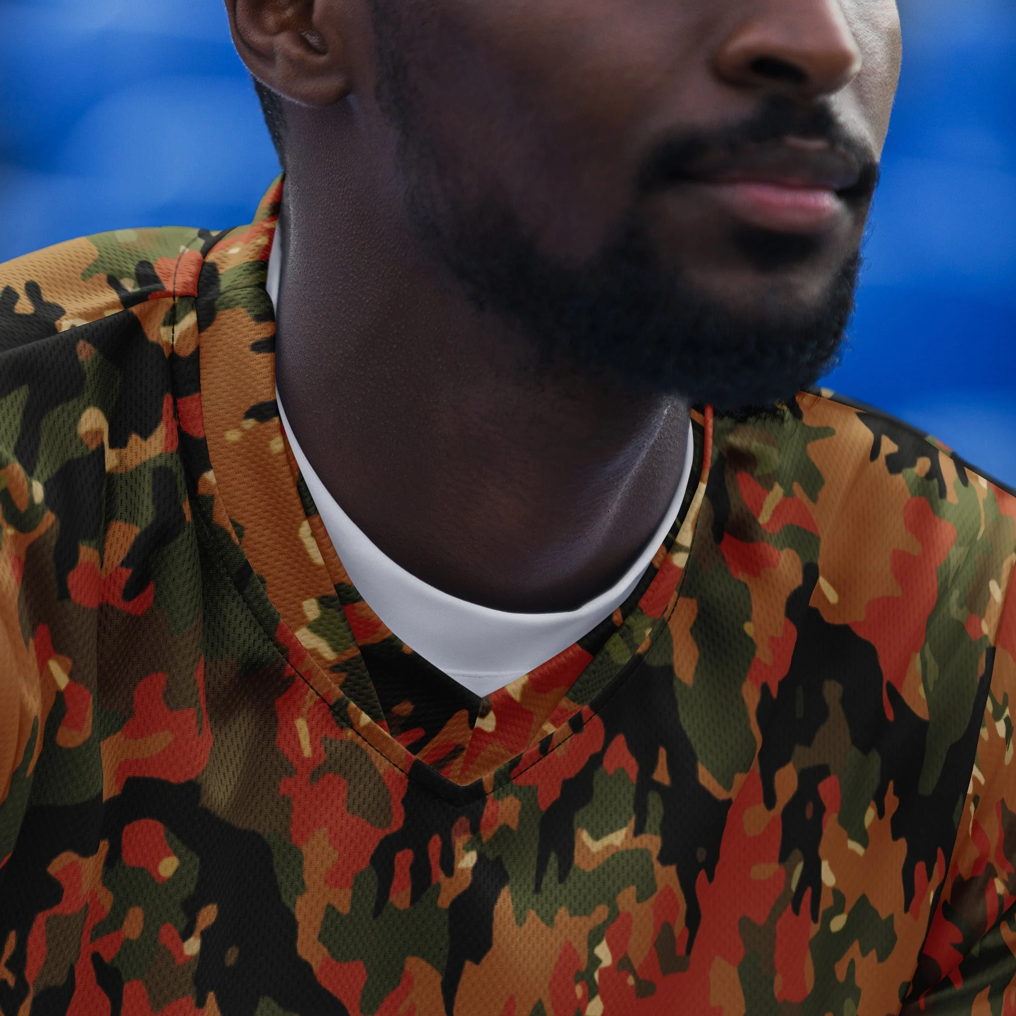 German Leibermuster Autumn CAMO Unisex Sports Jersey - Image 8