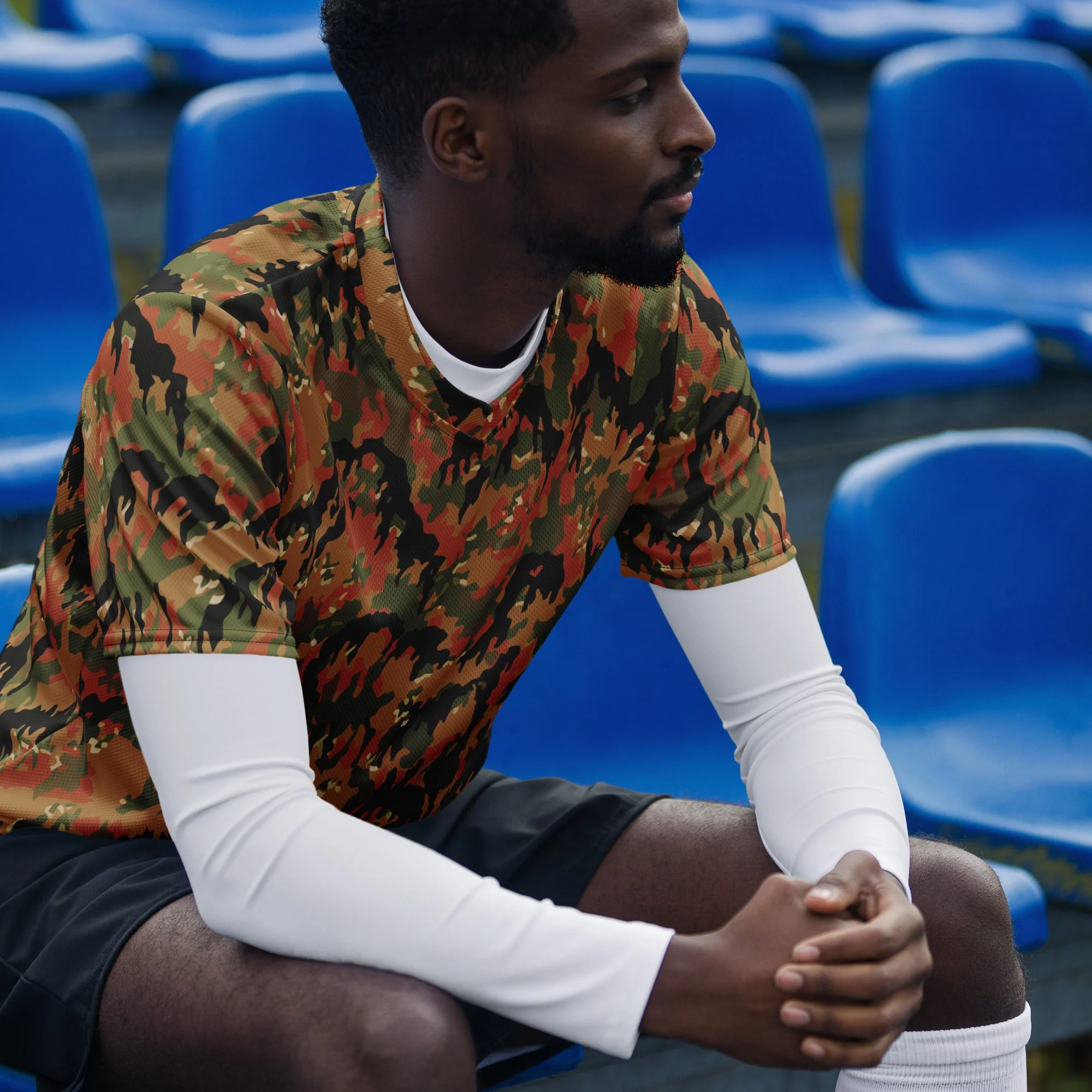 German Leibermuster Autumn CAMO Unisex Sports Jersey - Image 9