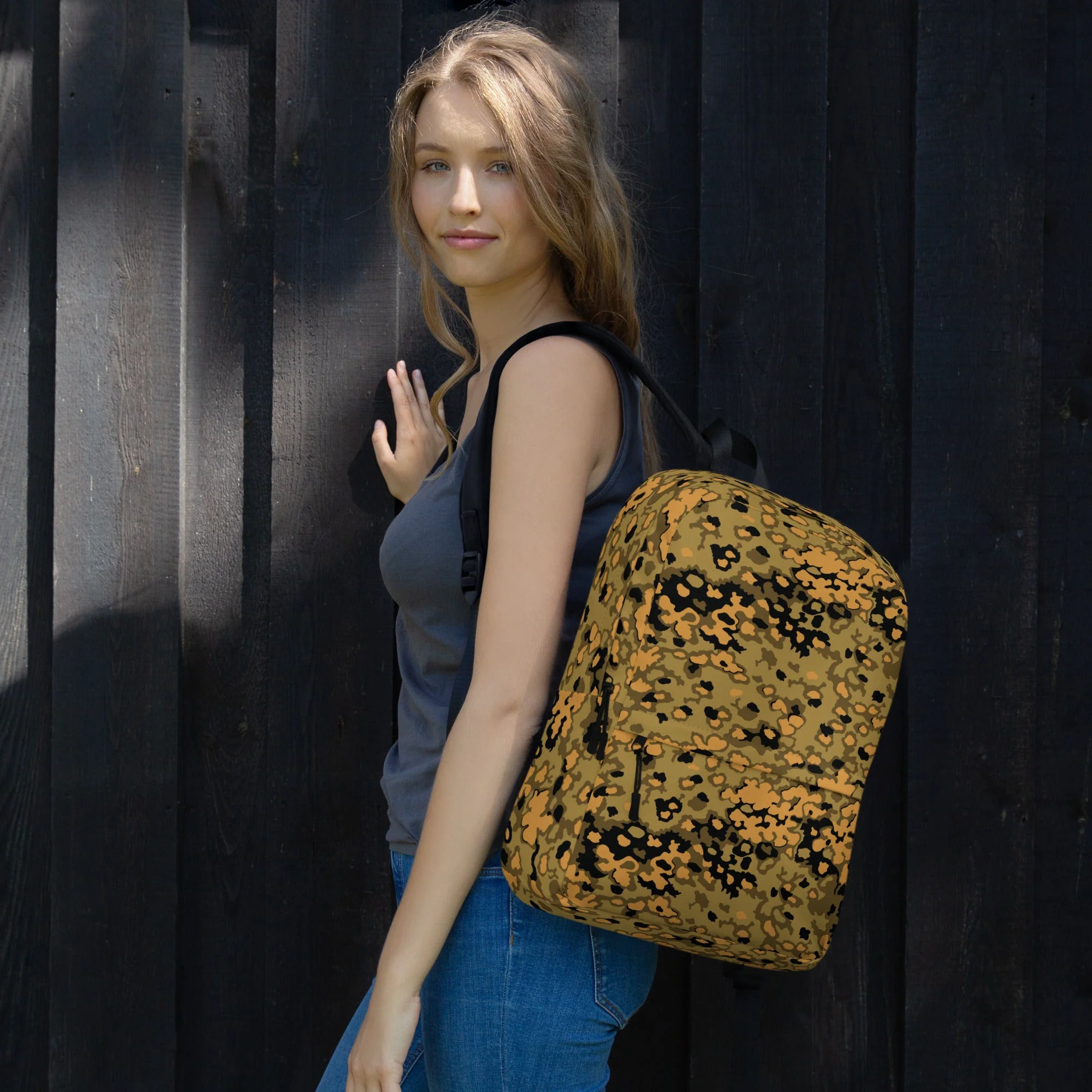 German Oak Leaf Eichenlaubmuster Autumn CAMO Backpack - Image 3