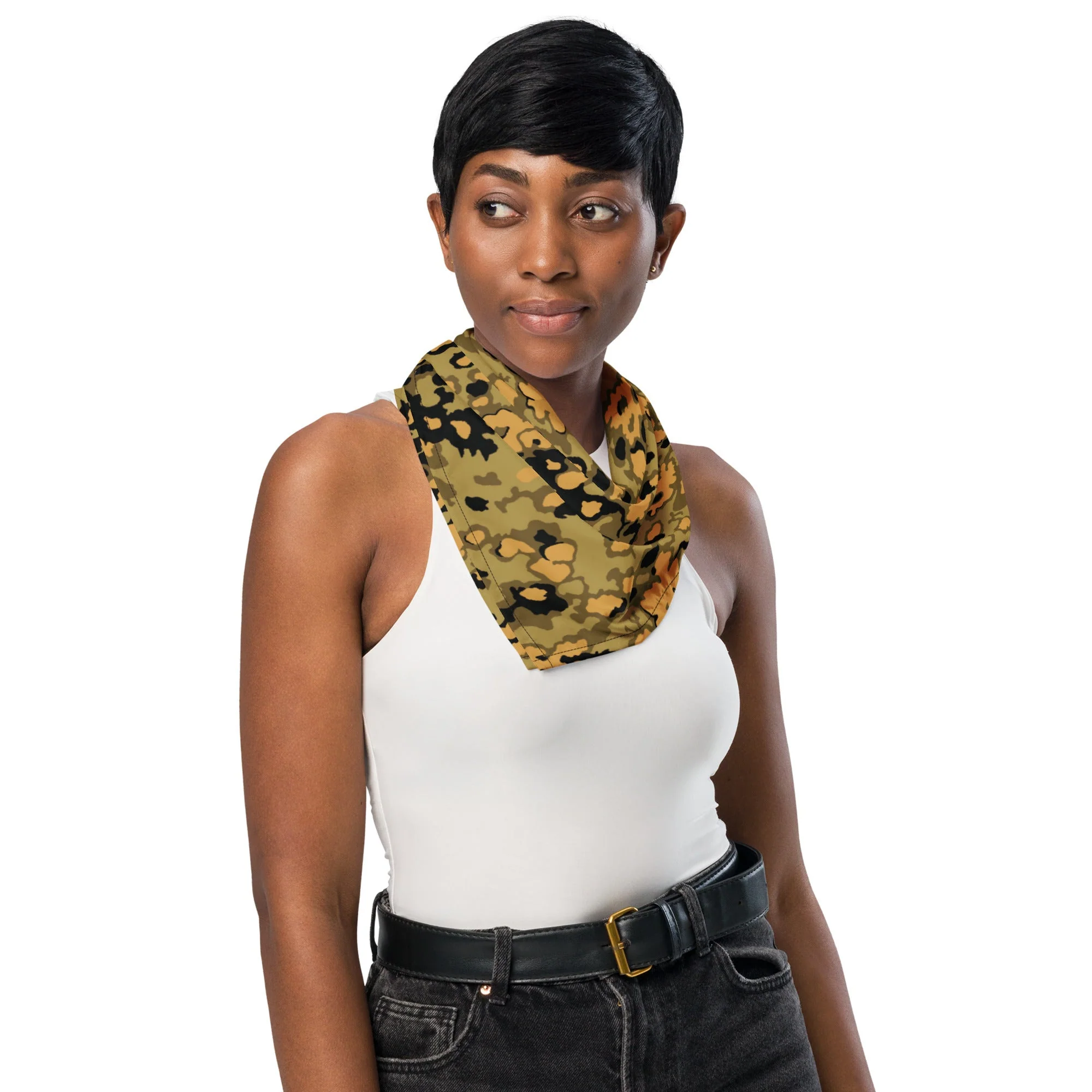 German Oak Leaf Eichenlaubmuster Autumn CAMO Bandana - Image 3