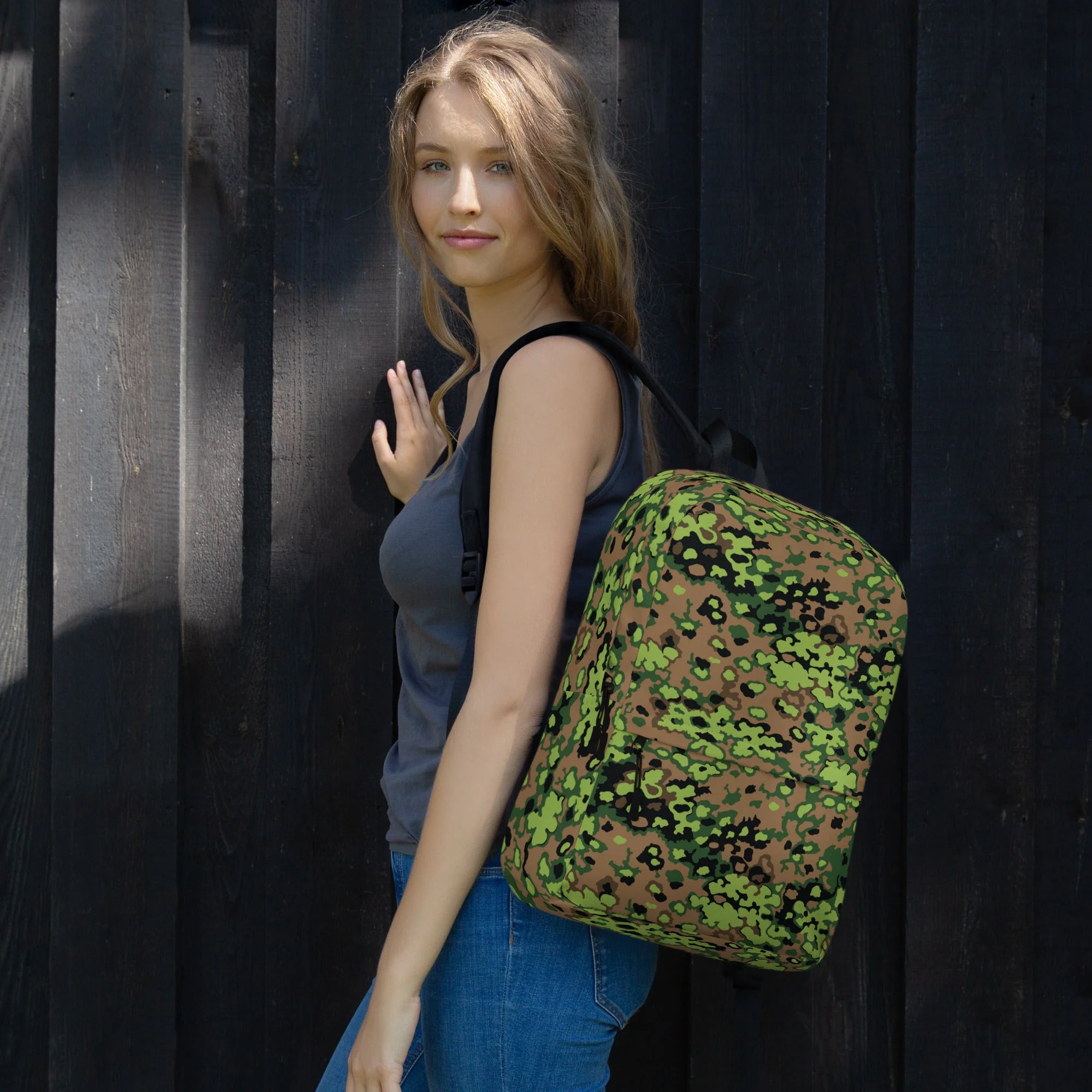German Oak Leaf Eichenlaubmuster Spring CAMO Backpack - Image 3