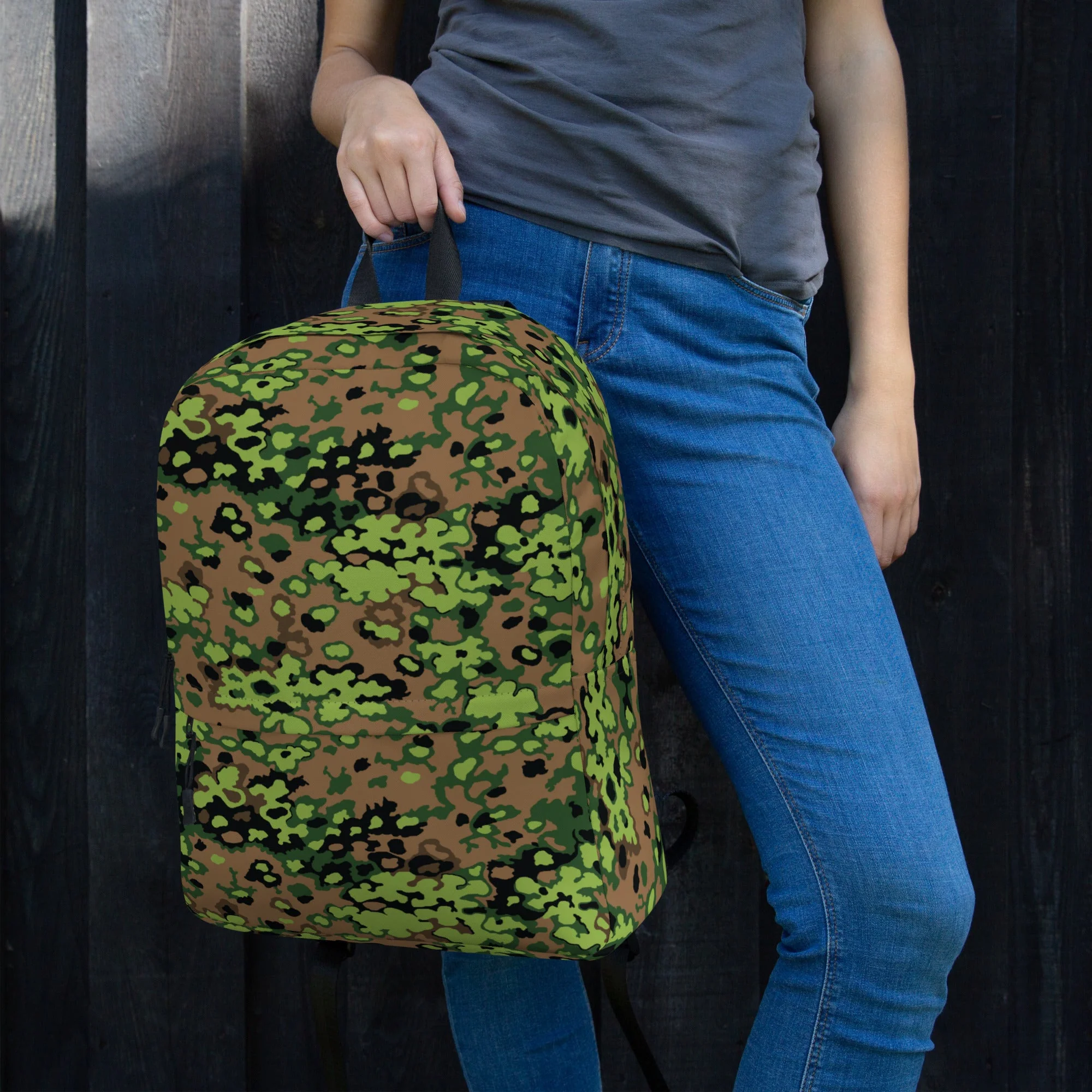 German Oak Leaf Eichenlaubmuster Spring CAMO Backpack - Image 4