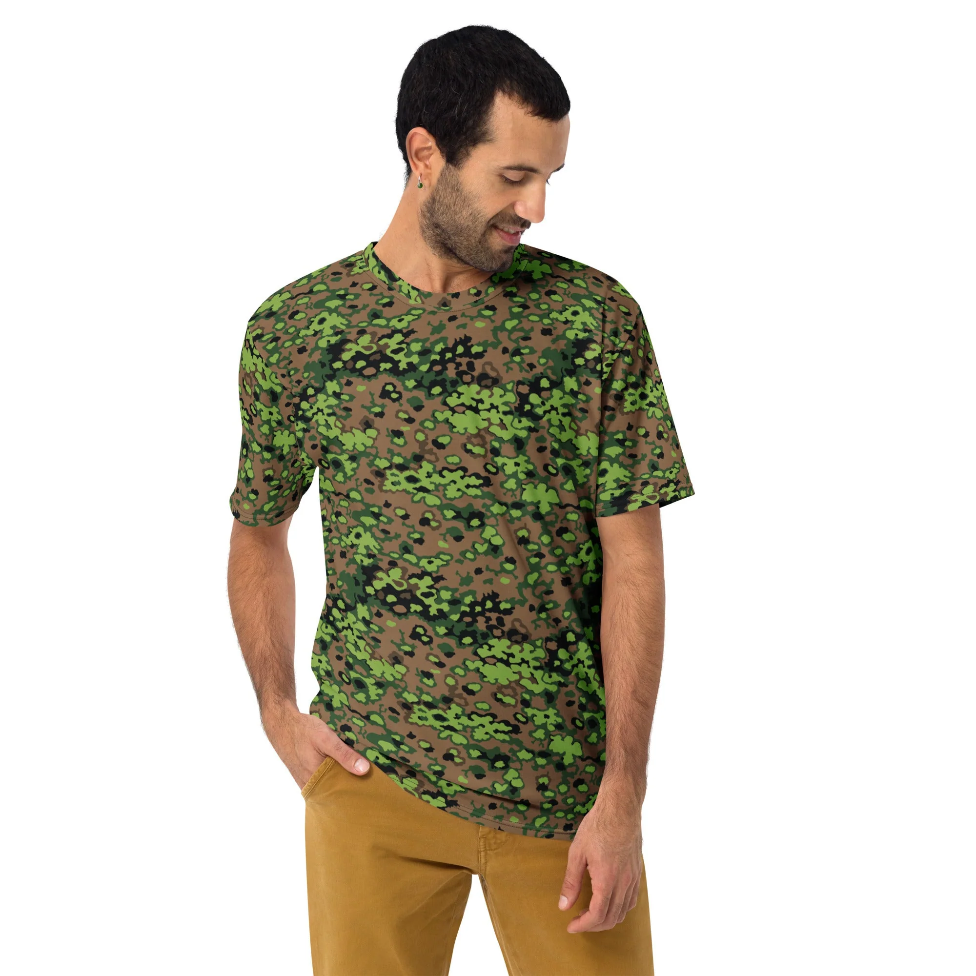 German Oak Leaf Eichenlaubmuster Spring CAMO Mens T-Shirt - Image 3