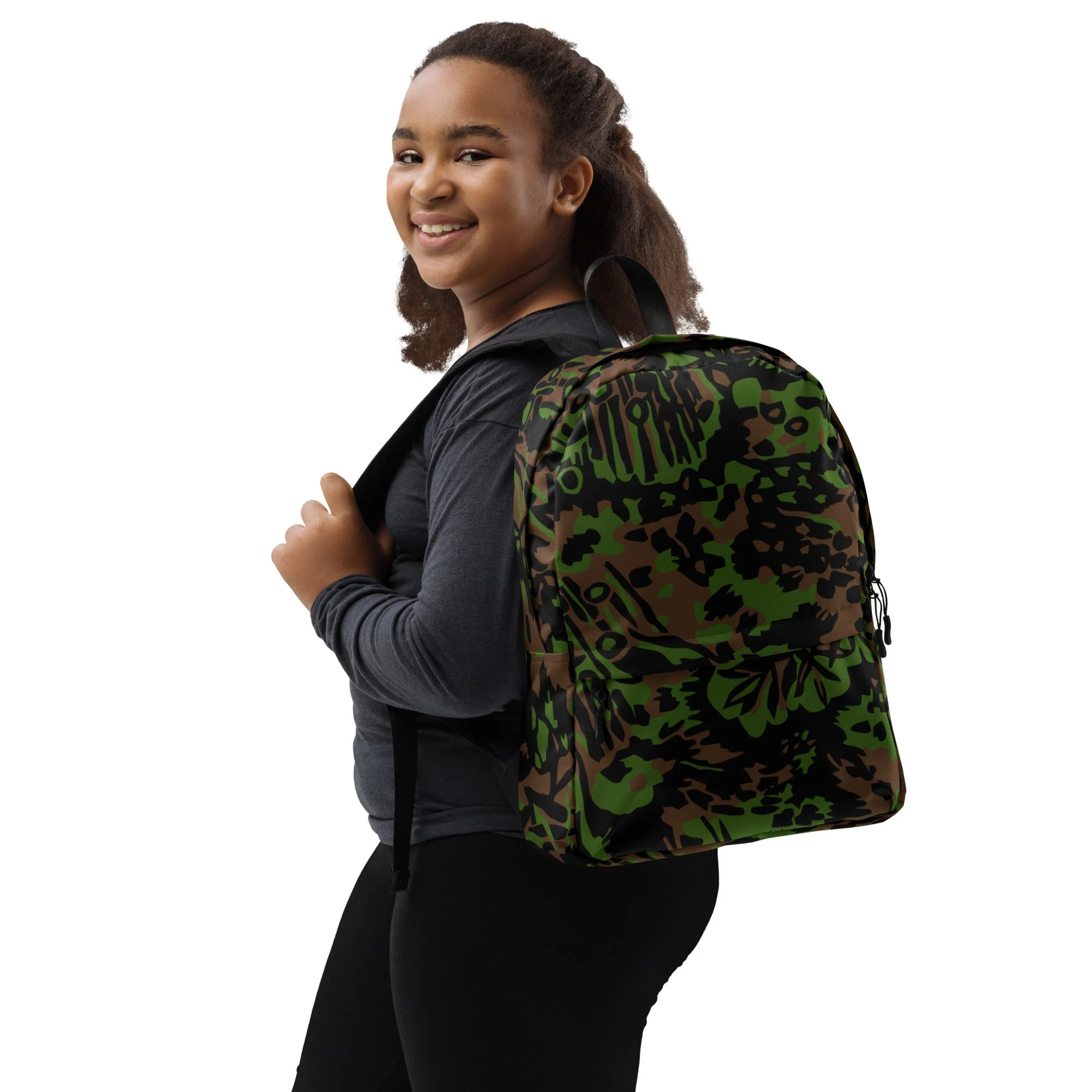 German Palm Tree Palmenmuster Spring CAMO Backpack - Image 10