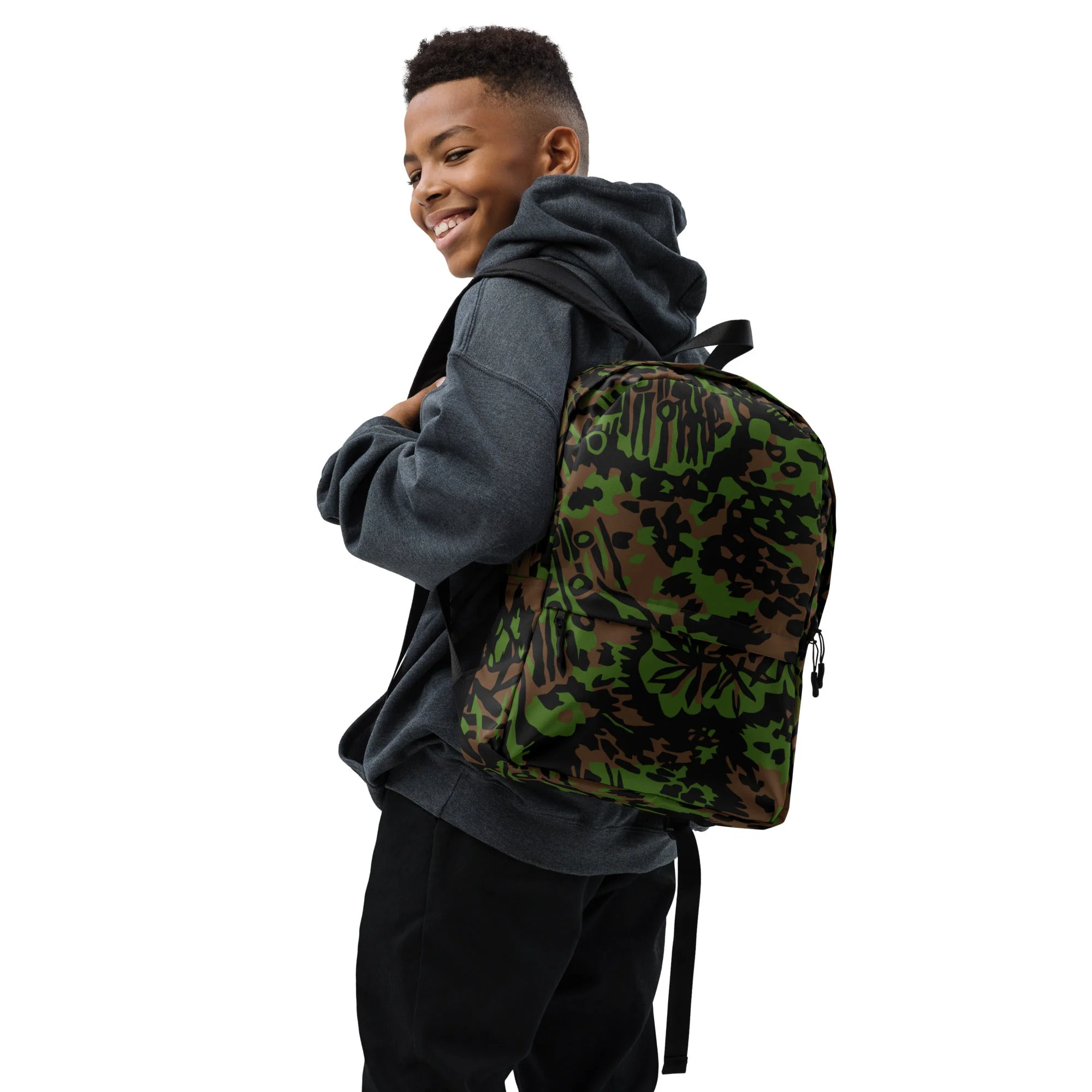 German Palm Tree Palmenmuster Spring CAMO Backpack - Image 11