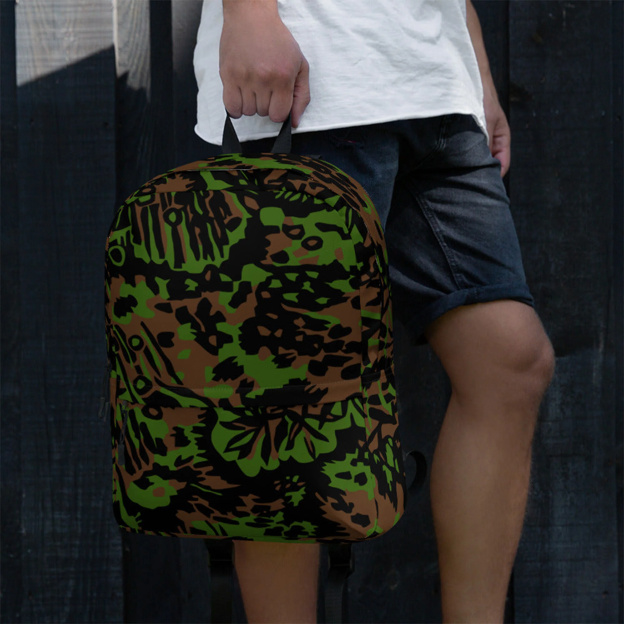 German Palm Tree Palmenmuster Spring CAMO Backpack - Image 18