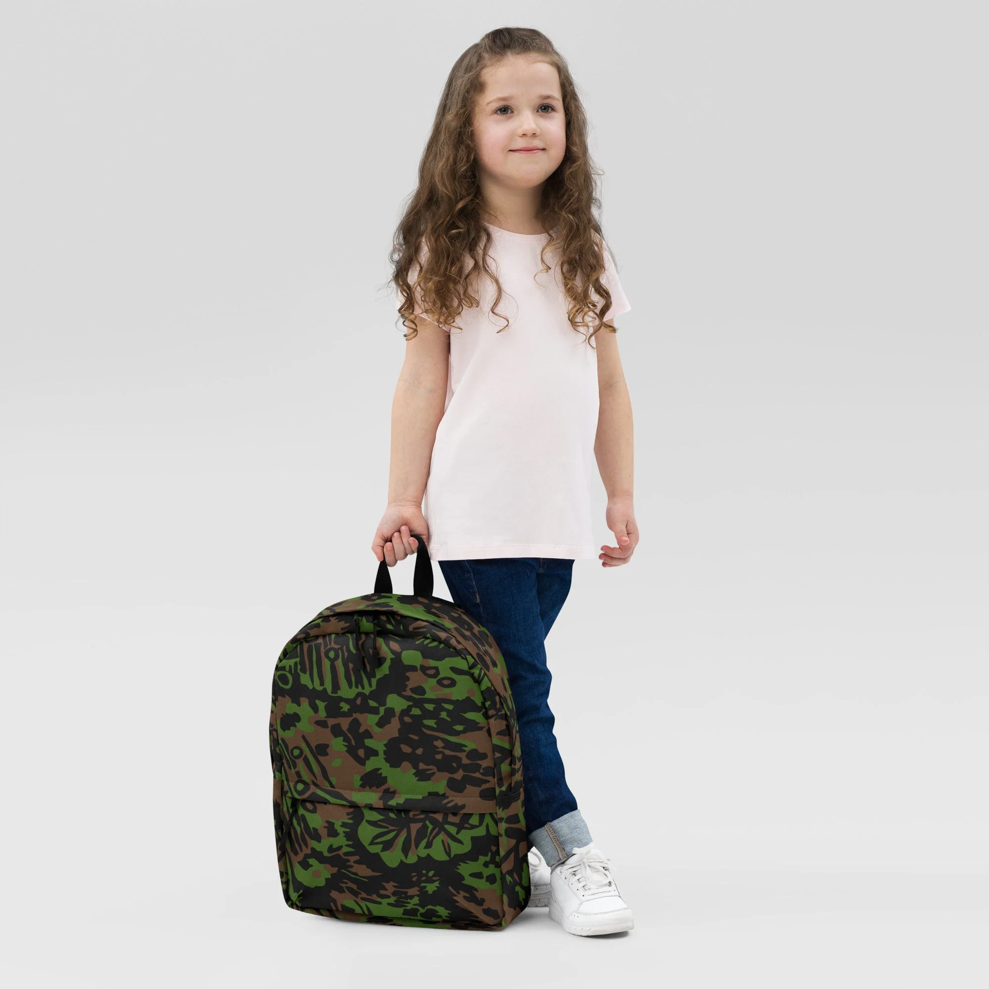 German Palm Tree Palmenmuster Spring CAMO Backpack - Image 7