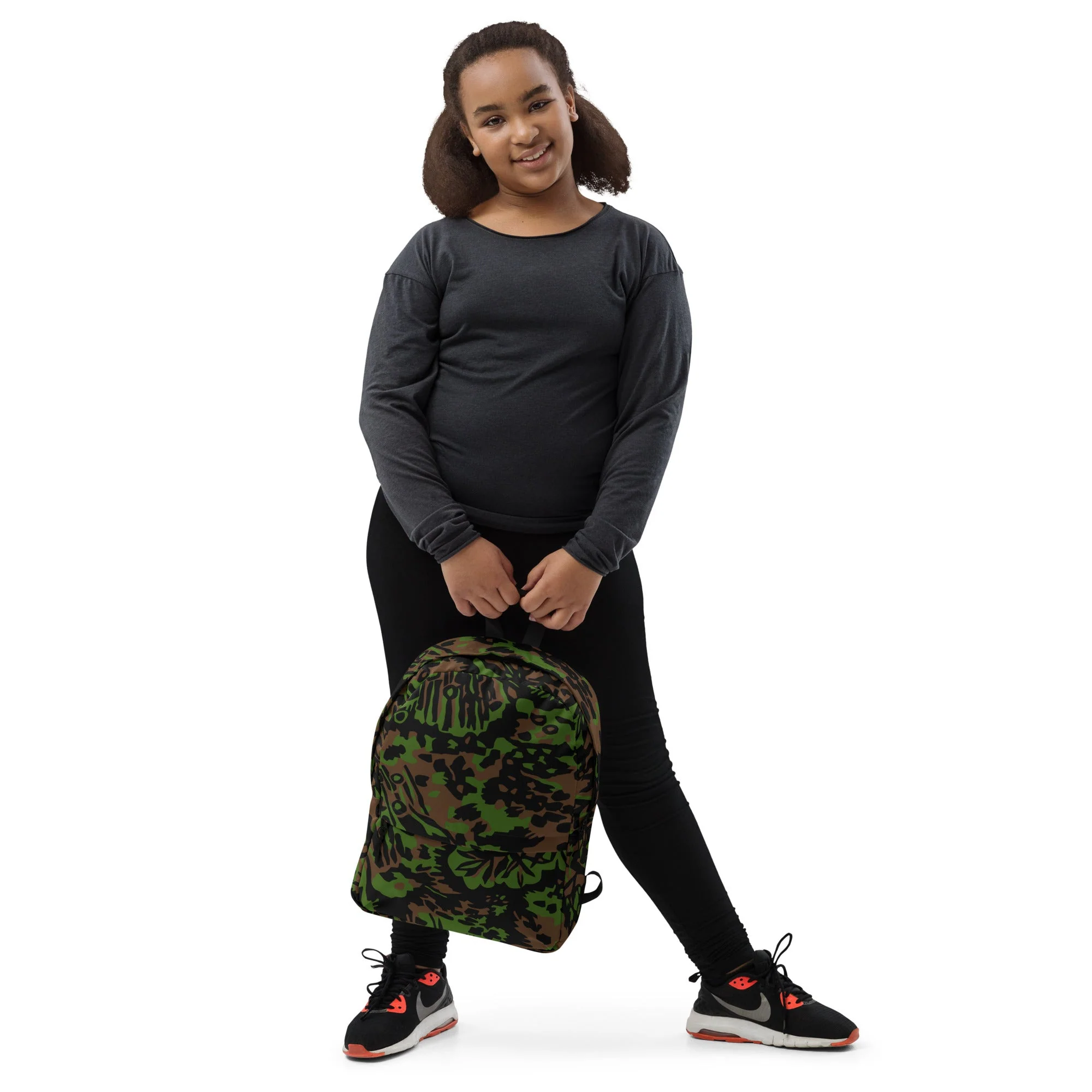German Palm Tree Palmenmuster Spring CAMO Backpack - Image 8
