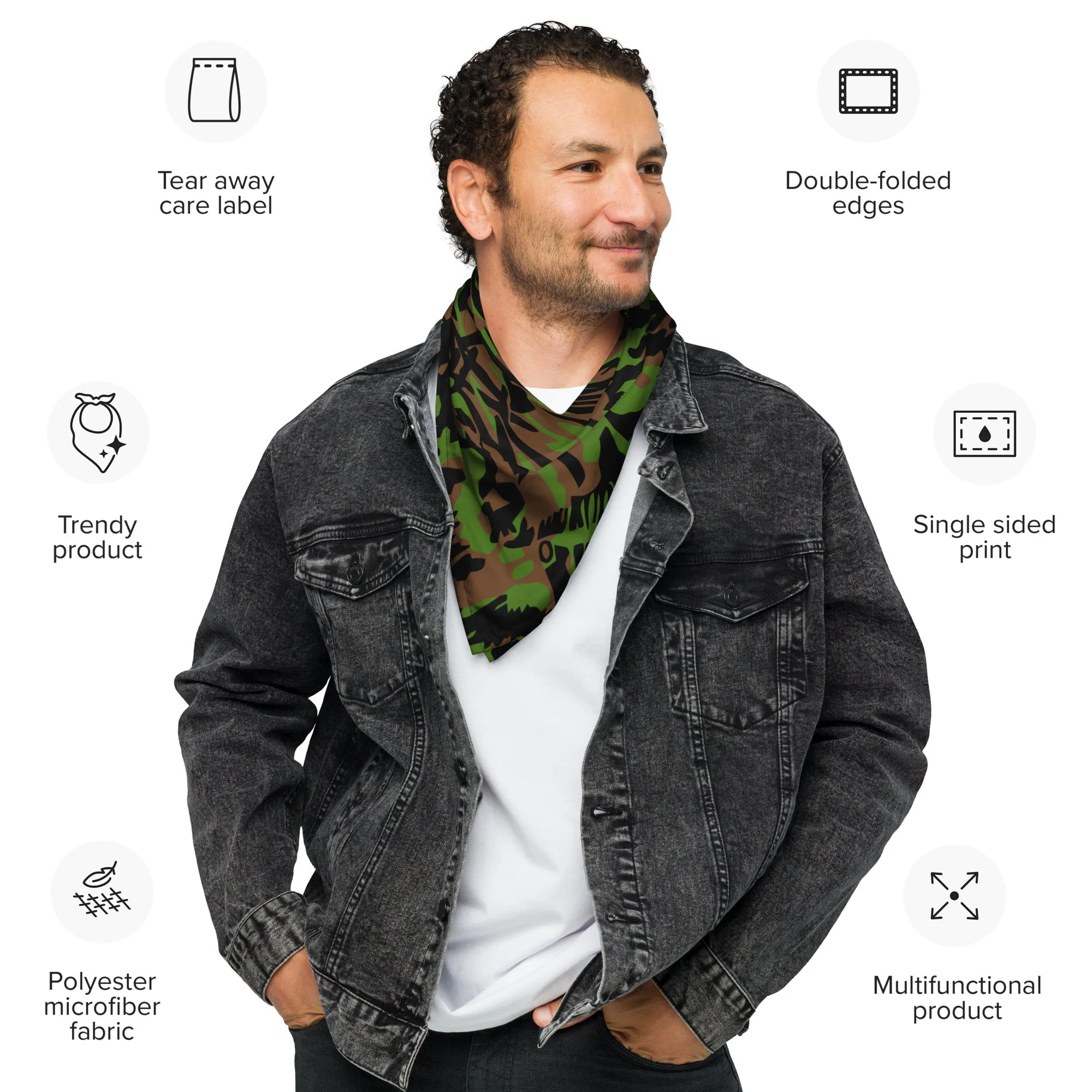 German Palm Tree Palmenmuster Spring CAMO Bandana - Image 4