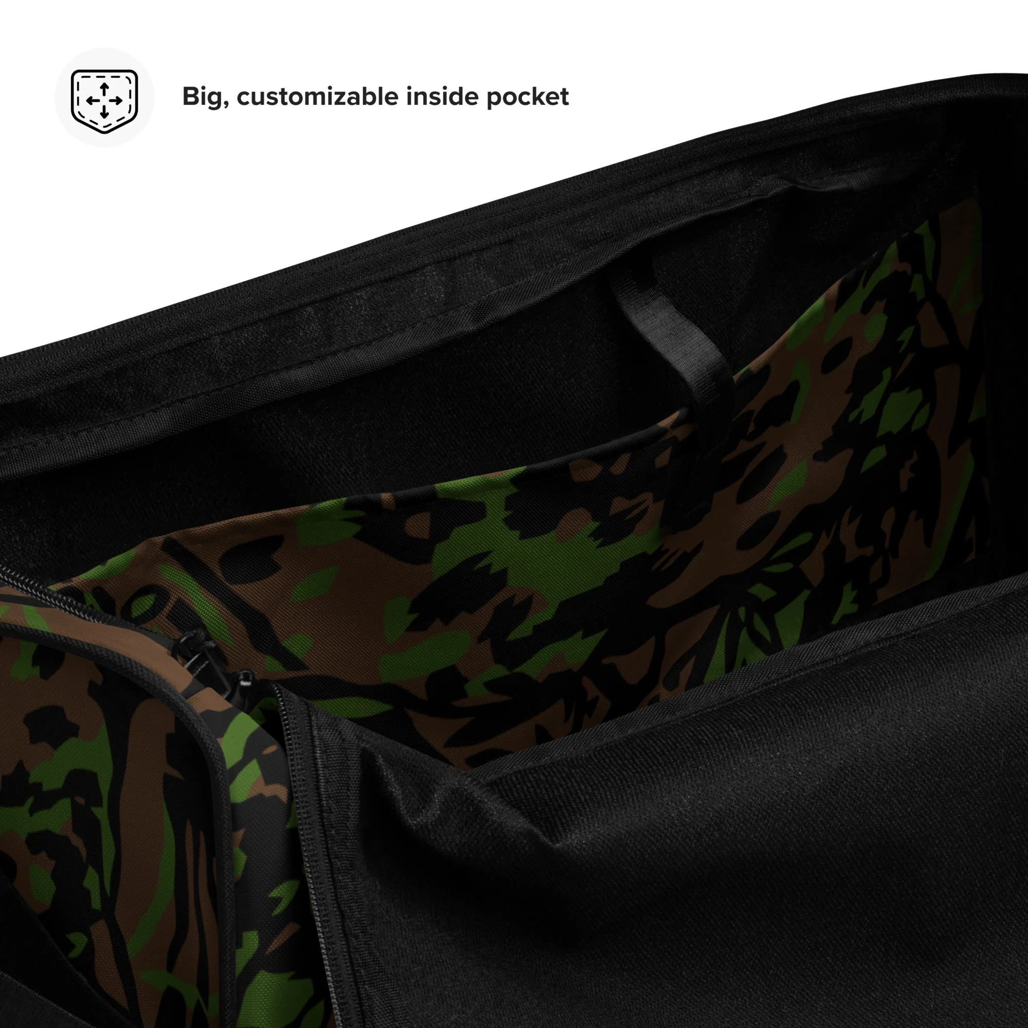 German Palm Tree Palmenmuster Spring CAMO Duffle Bag - Image 9