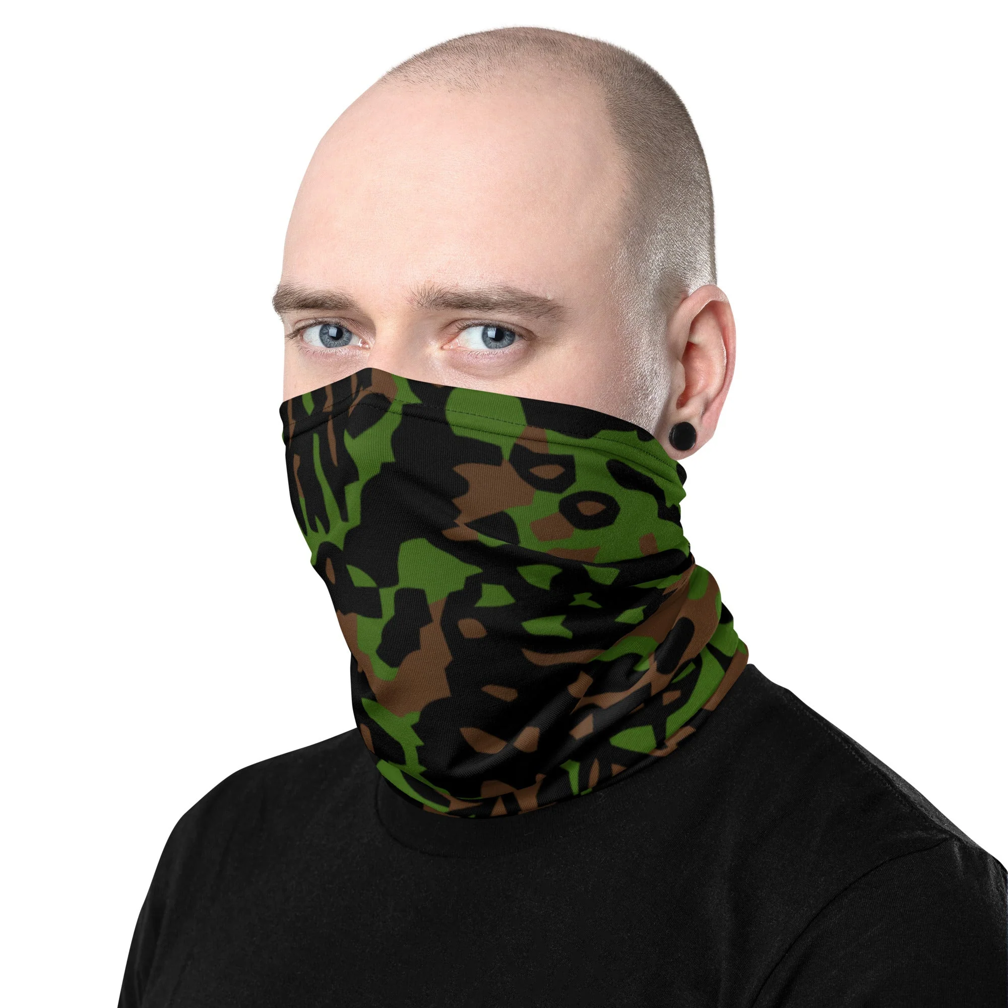 German Palm Tree Palmenmuster Spring CAMO Neck Gaiter - Image 10