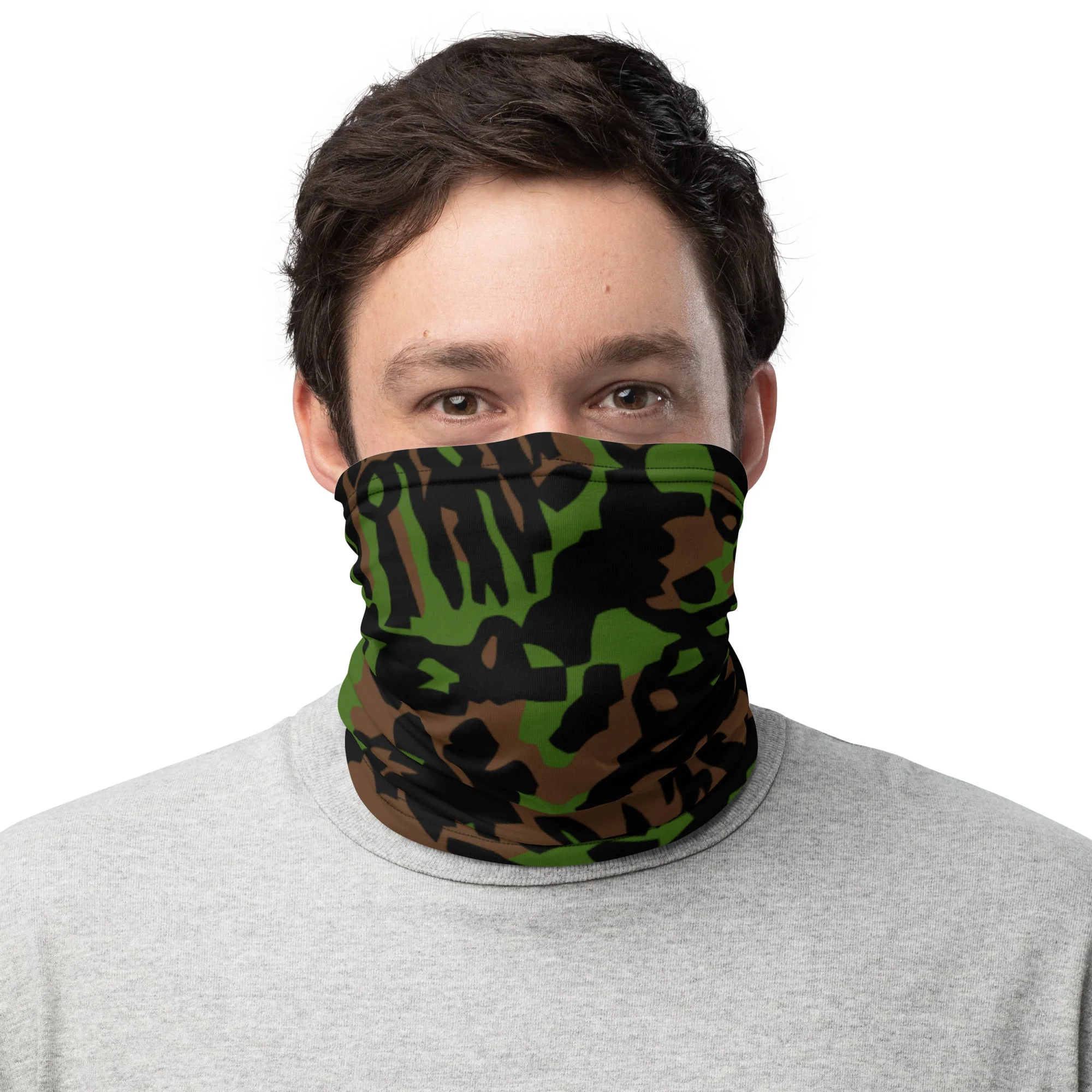 German Palm Tree Palmenmuster Spring CAMO Neck Gaiter - Image 6