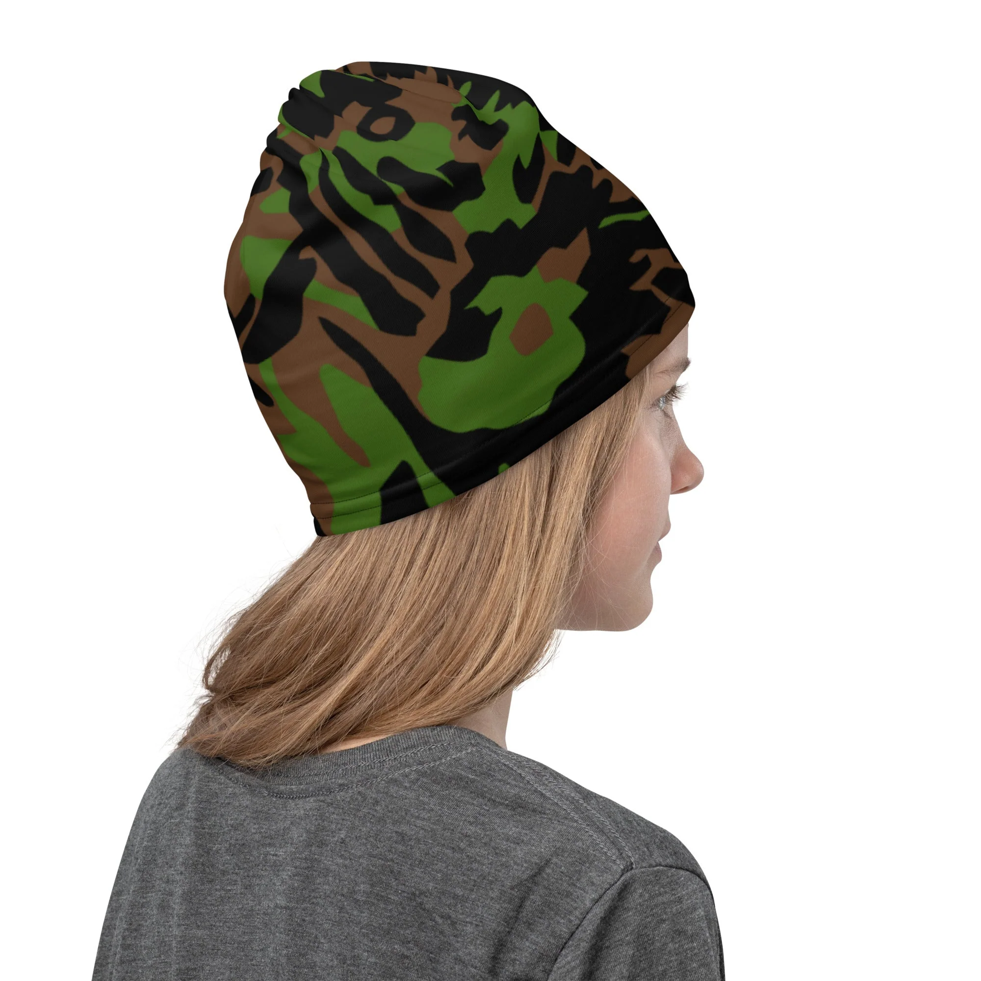 German Palm Tree Palmenmuster Spring CAMO Neck Gaiter - Image 7
