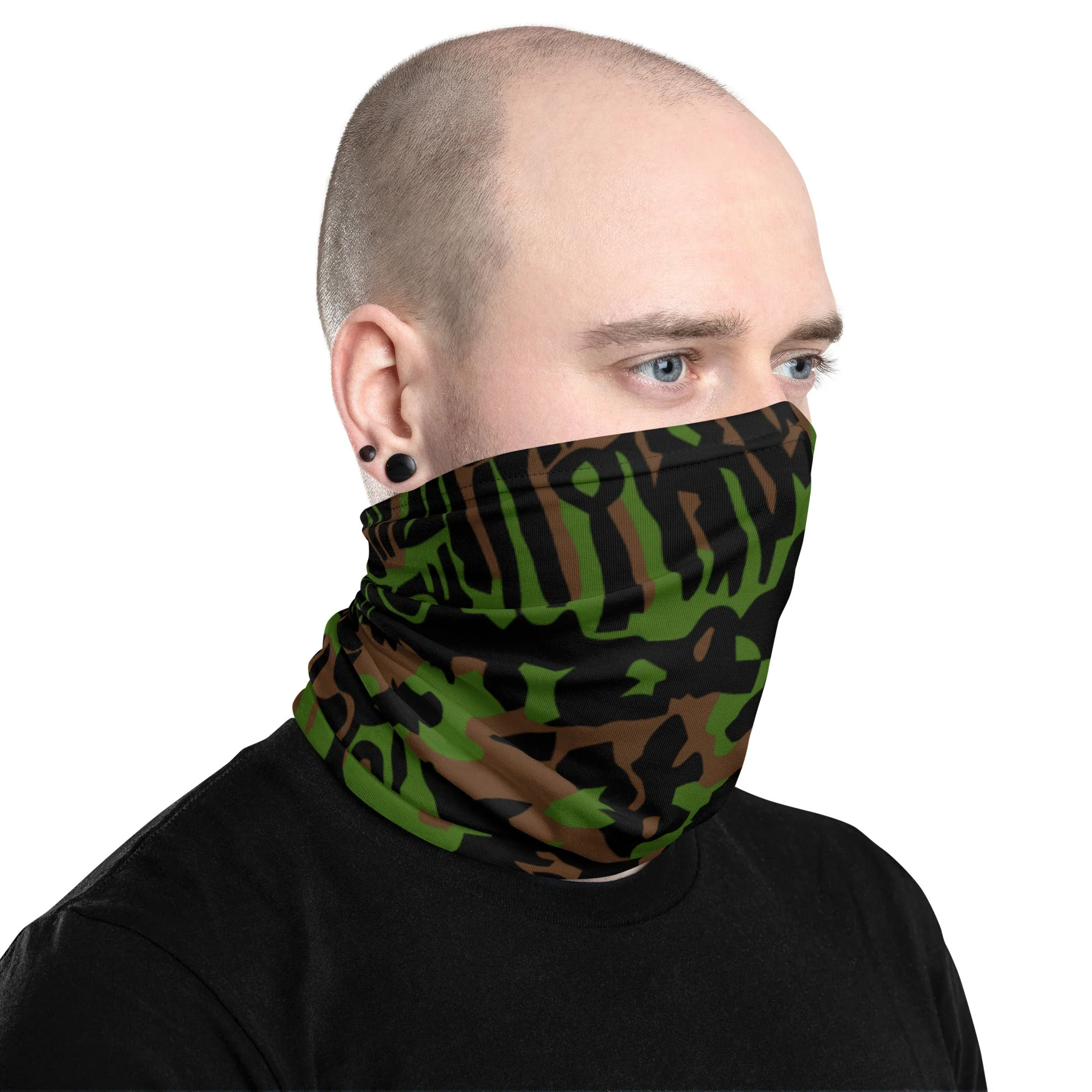 German Palm Tree Palmenmuster Spring CAMO Neck Gaiter - Image 9