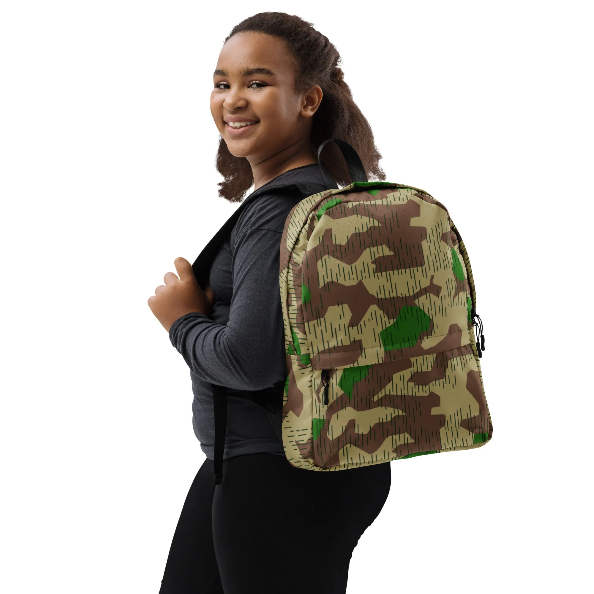German Splittermuster Buntfarbendruck 31 CAMO Backpack - Image 14