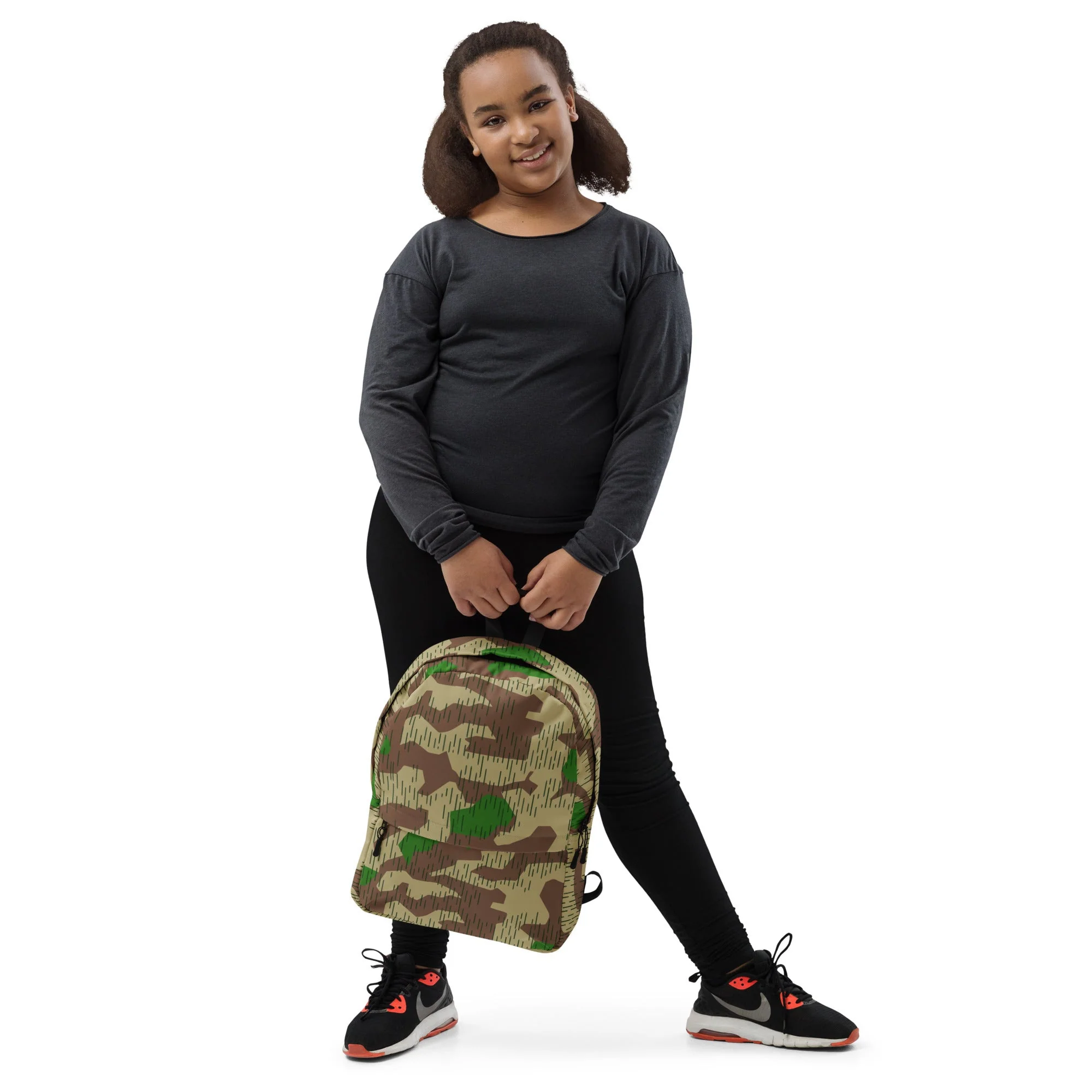 German Splittermuster Buntfarbendruck 31 CAMO Backpack - Image 16