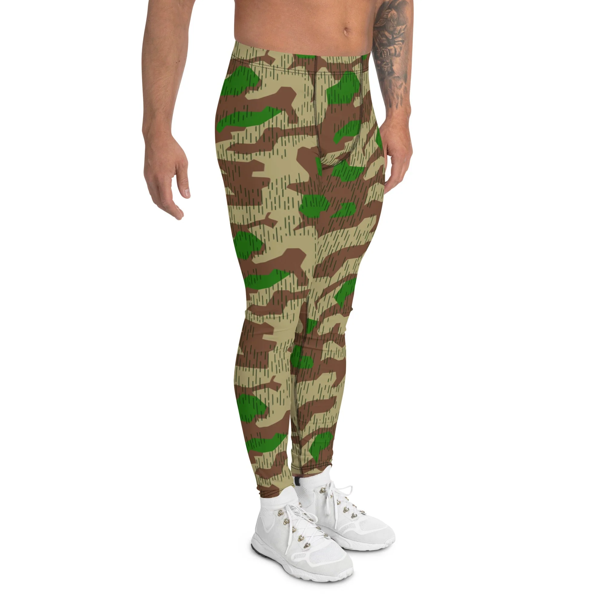 German Splittermuster Buntfarbendruck 31 CAMO Mens Leggings - Image 3