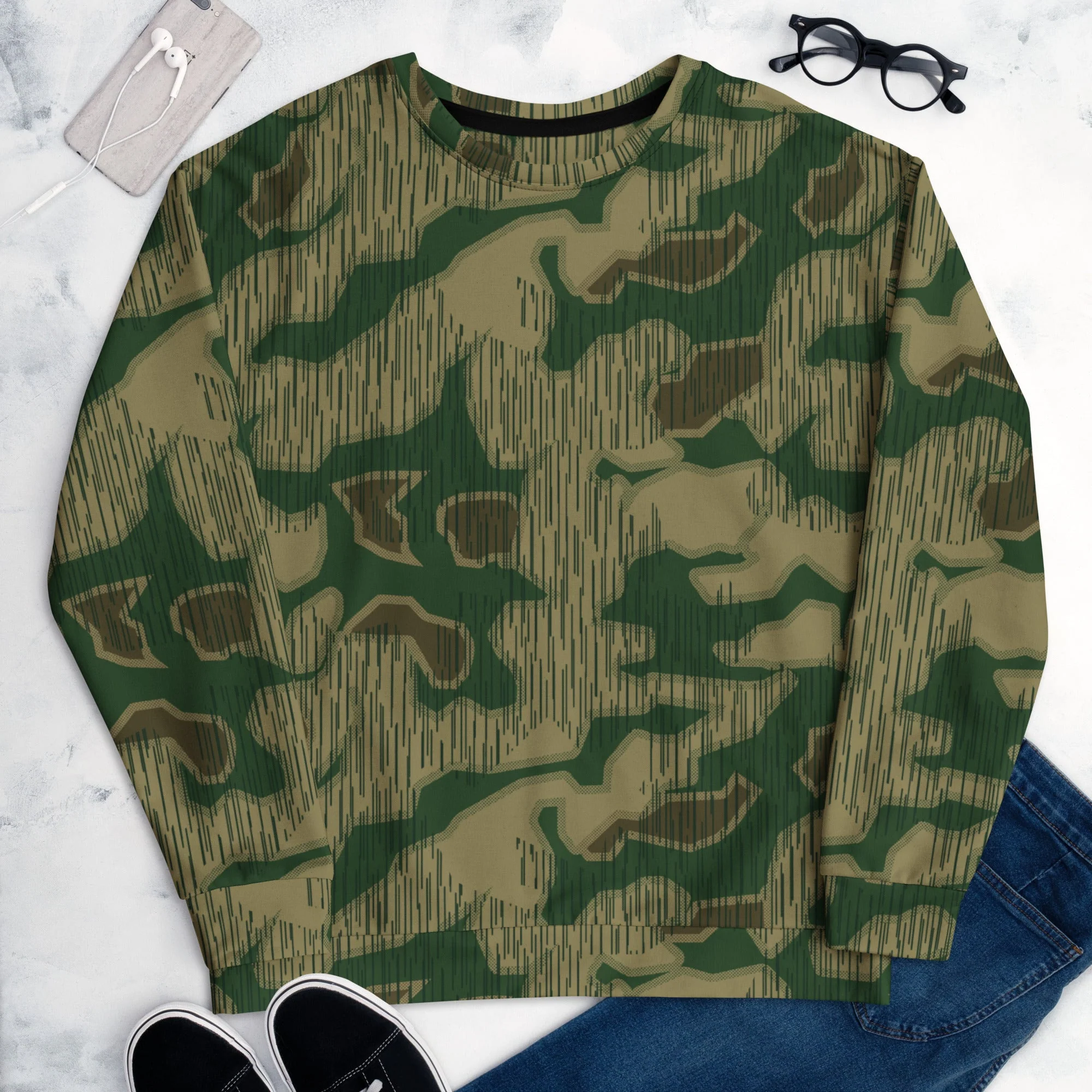 German Sumpfmuster Marsh CAMO Unisex Sweatshirt - Image 10