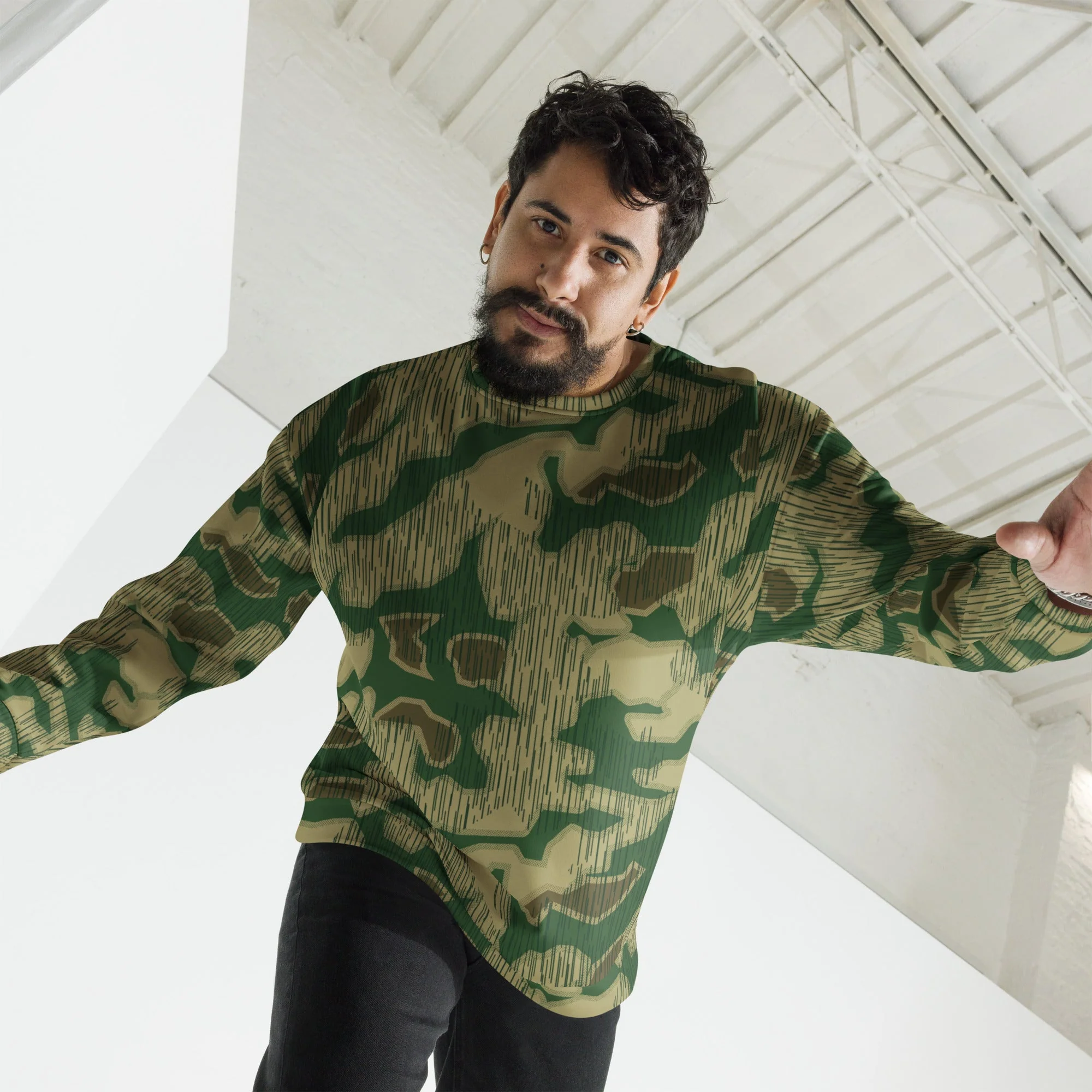 German Sumpfmuster Marsh CAMO Unisex Sweatshirt - Image 4