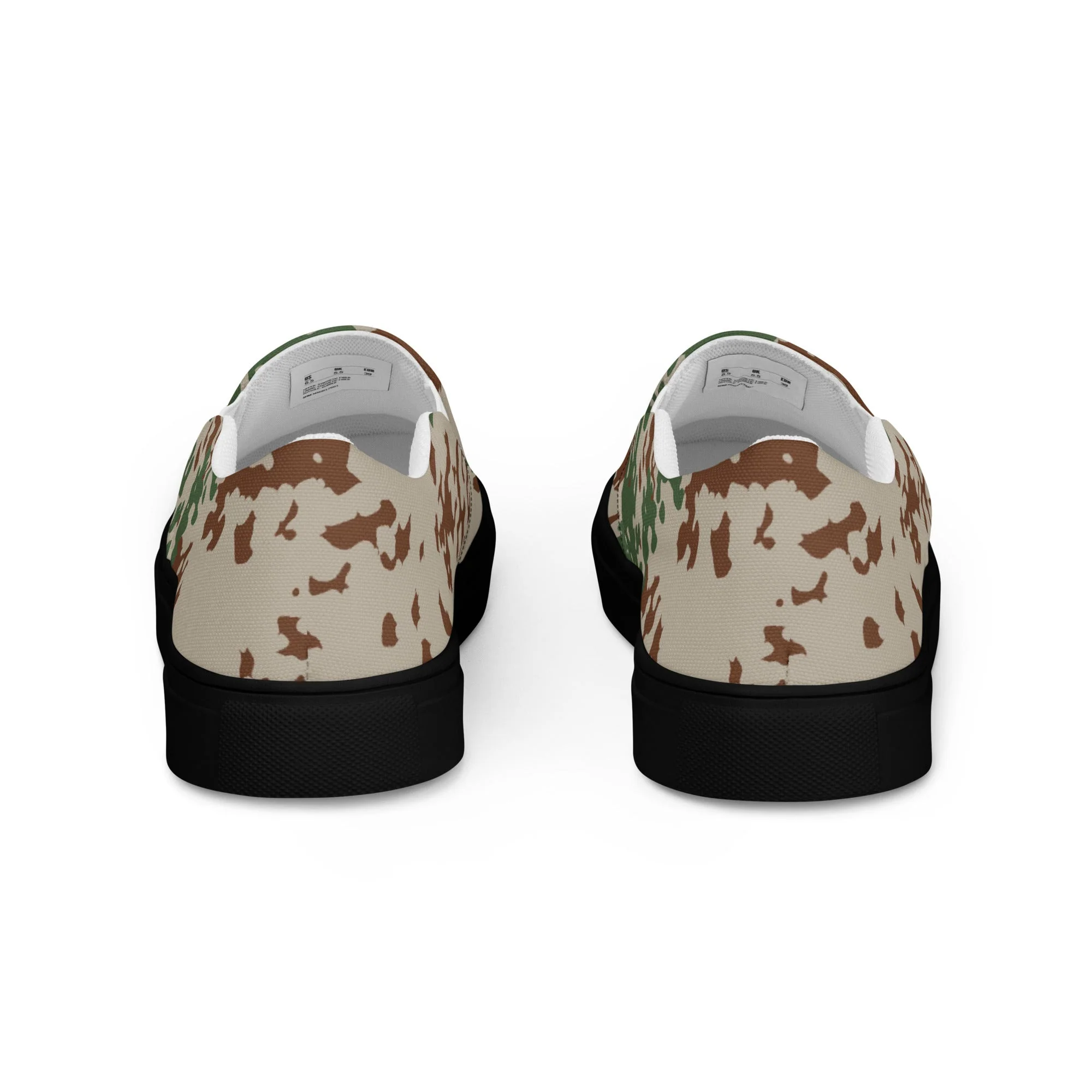 German Flecktarn Wüstentarn Desert CAMO Mens Slip-On Canvas Shoes - Image 6