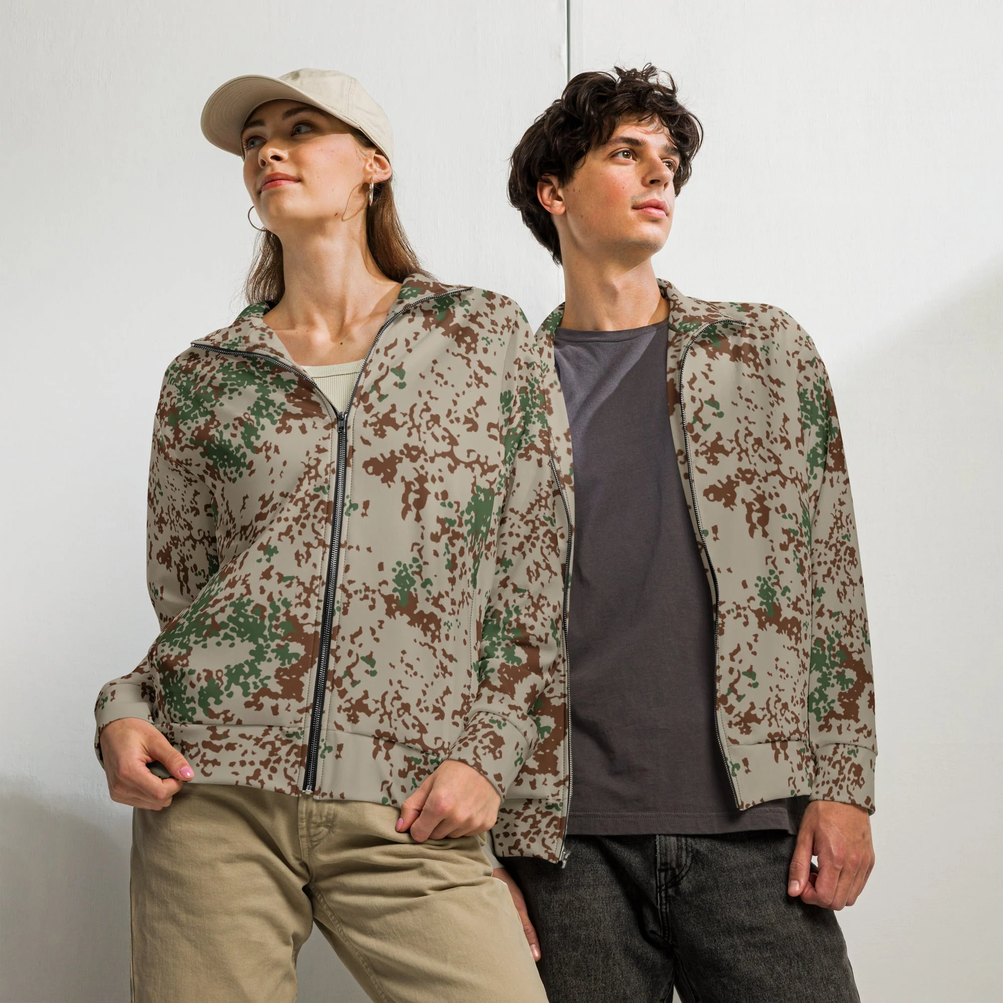 German Flecktarn Wüstentarn Desert CAMO Unisex Track Jacket