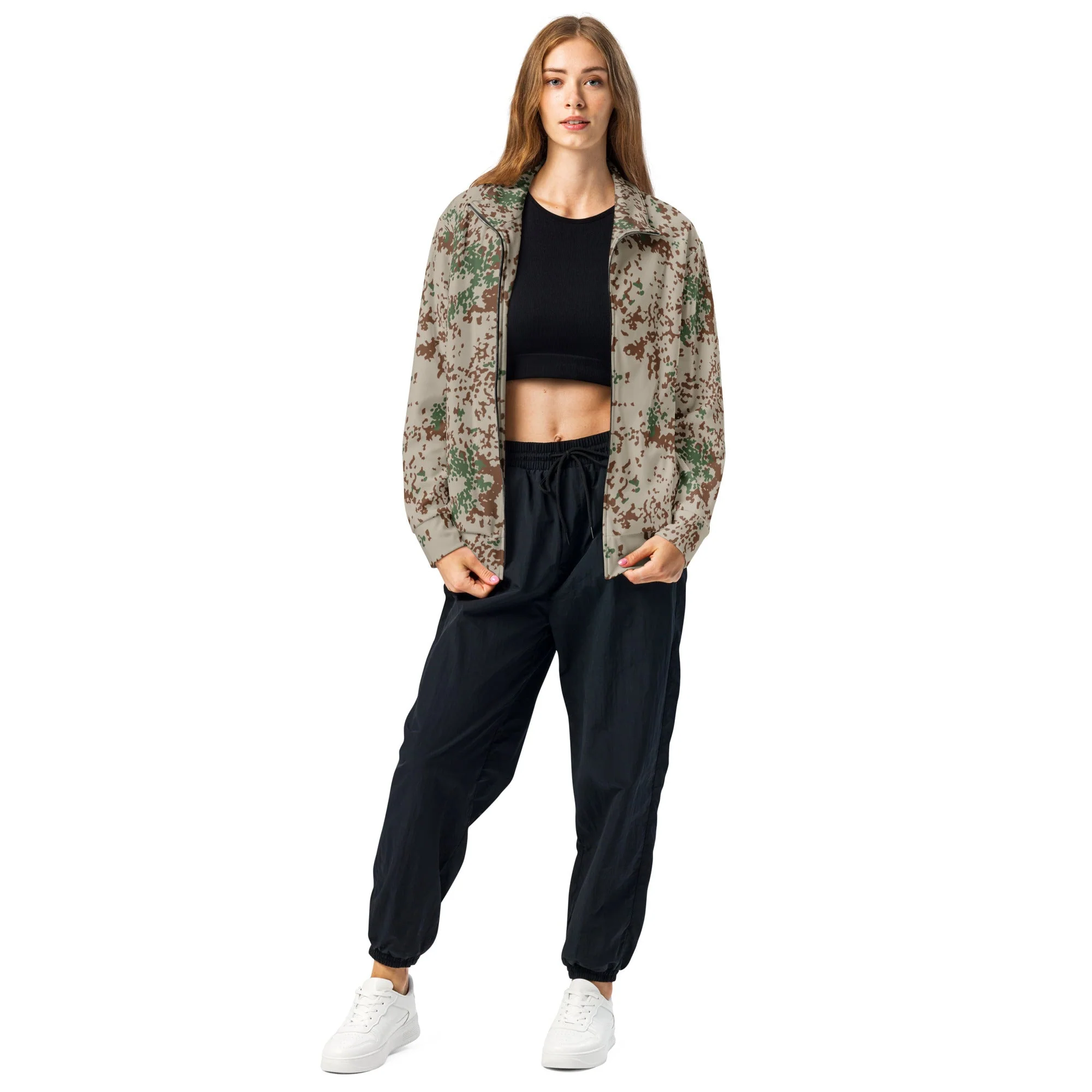German Flecktarn Wüstentarn Desert CAMO Unisex Track Jacket - Image 10