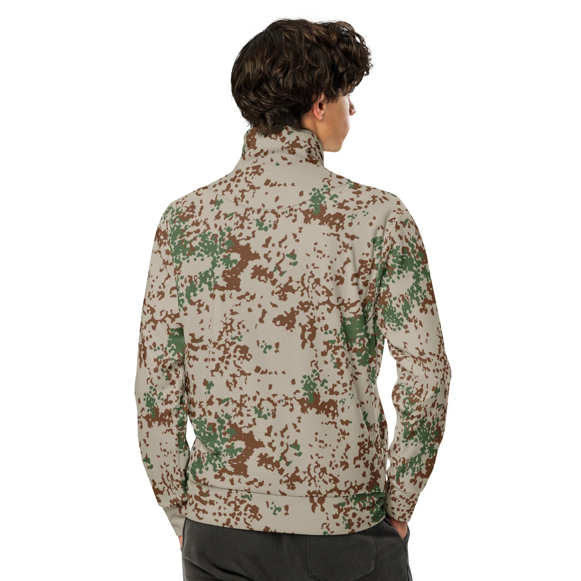 German Flecktarn Wüstentarn Desert CAMO Unisex Track Jacket - Image 7