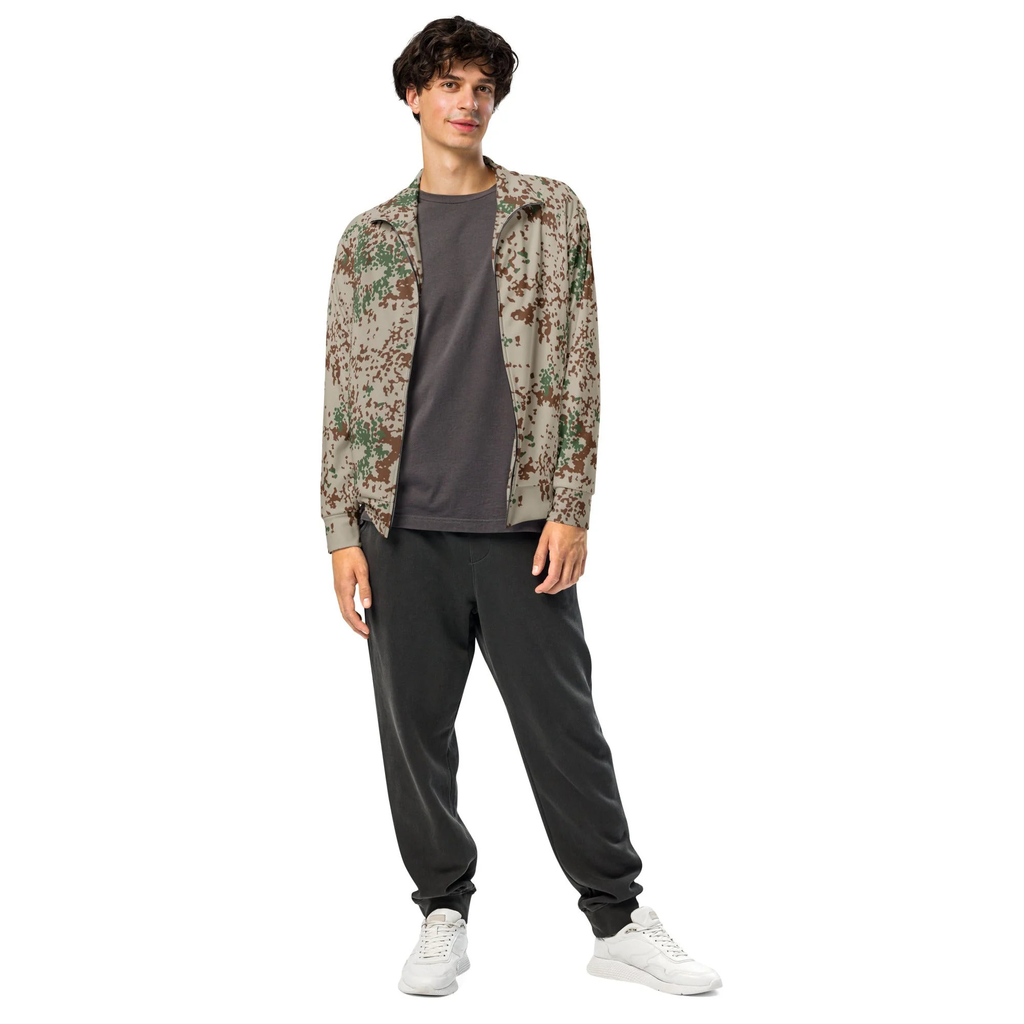 German Flecktarn Wüstentarn Desert CAMO Unisex Track Jacket - Image 8