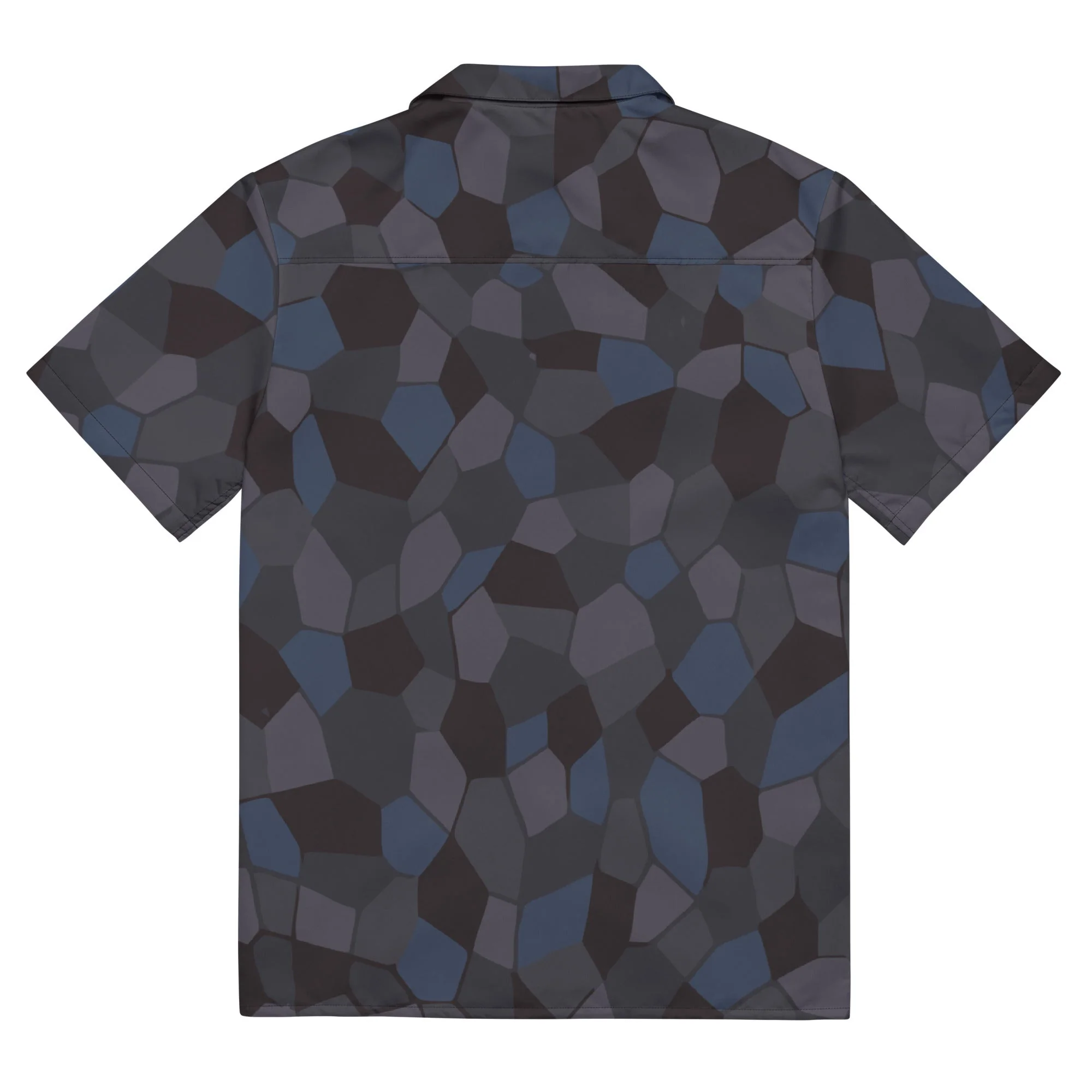 German WW1 Lozenge Aircraft Night CAMO Unisex Short-Sleeve Button Shirt - Image 5