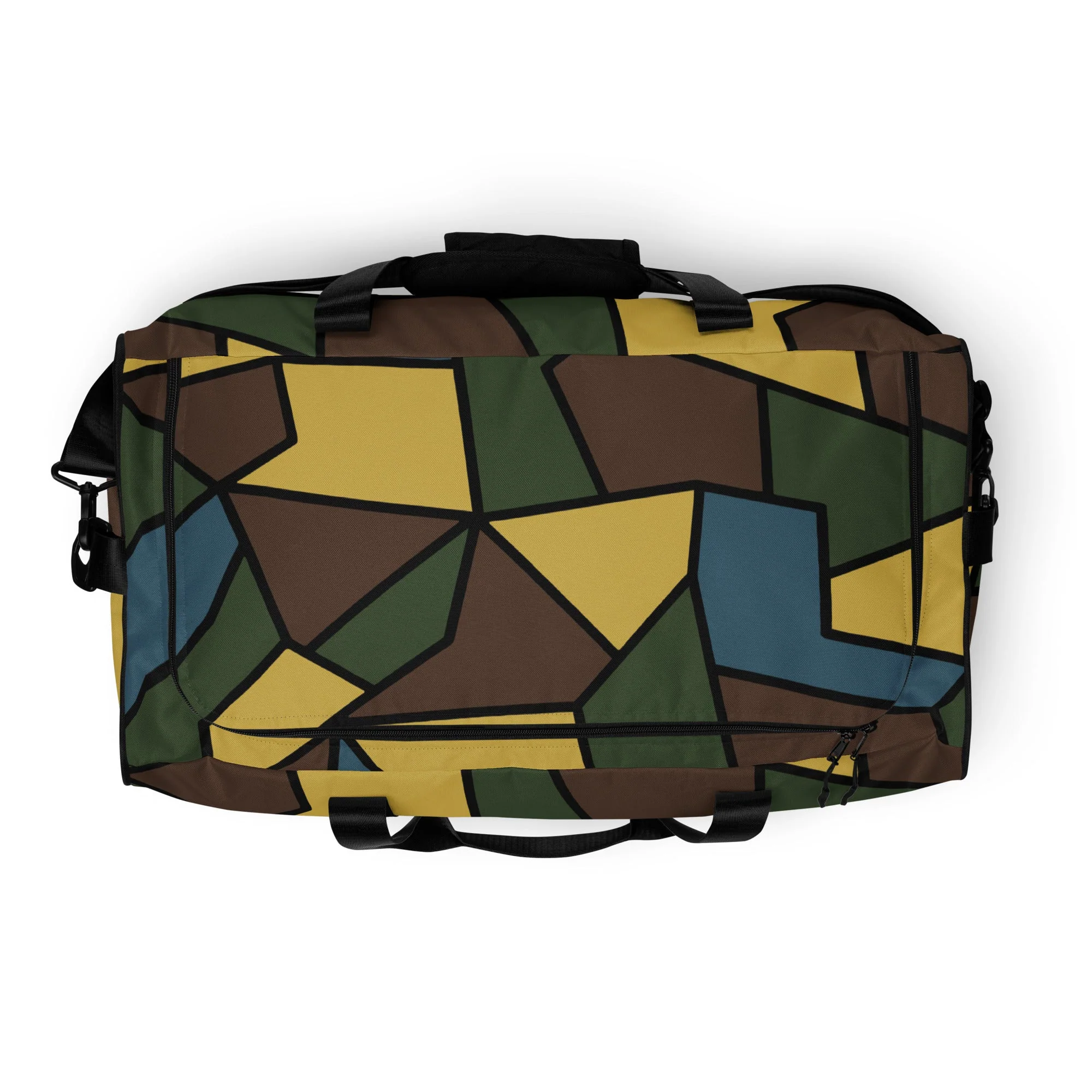 German WW1 Turtle Shell Trench Stahlhelm v2 CAMO Duffle Bag - Image 4