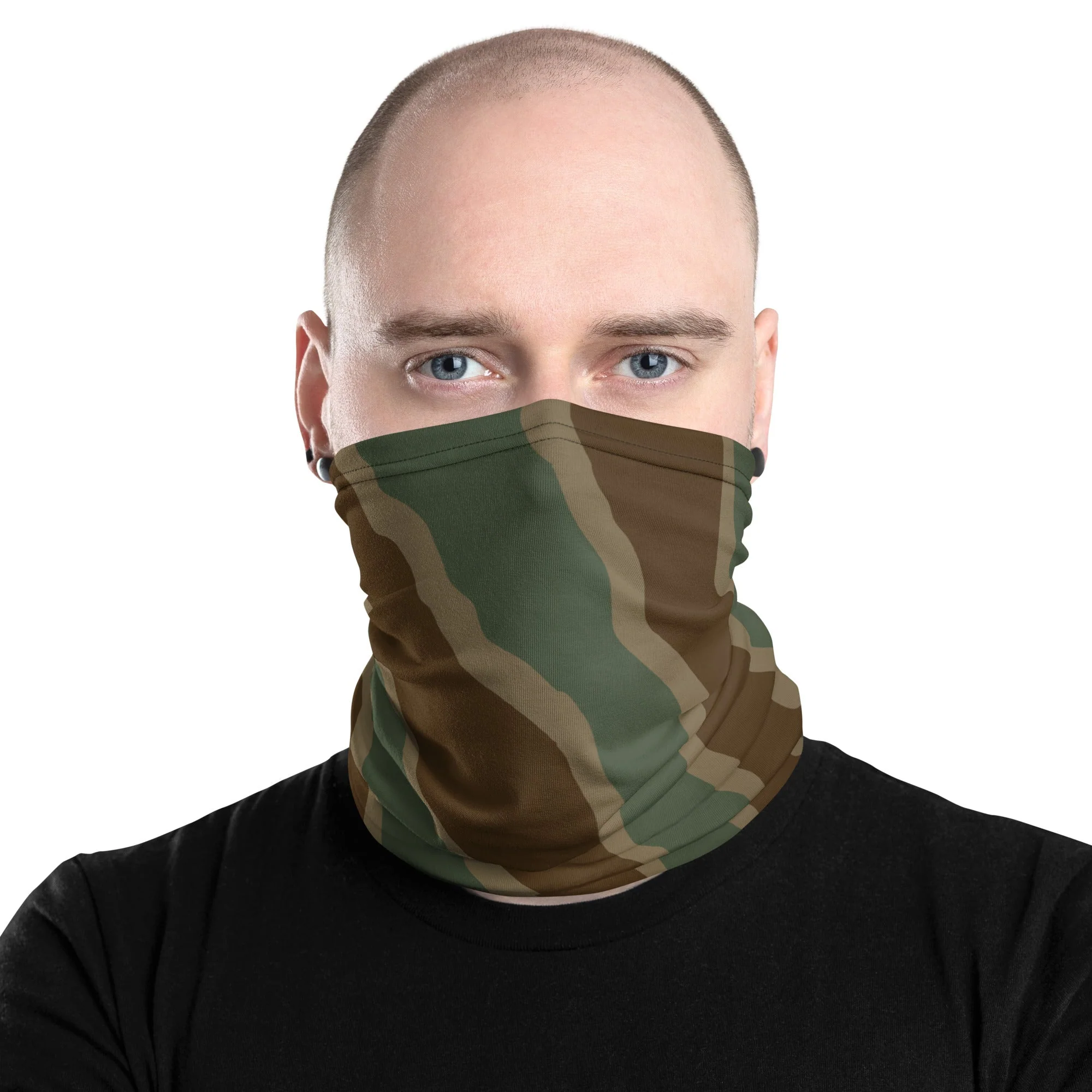 German Ambush Three Stripe Tank CAMO Neck Gaiter - Image 3