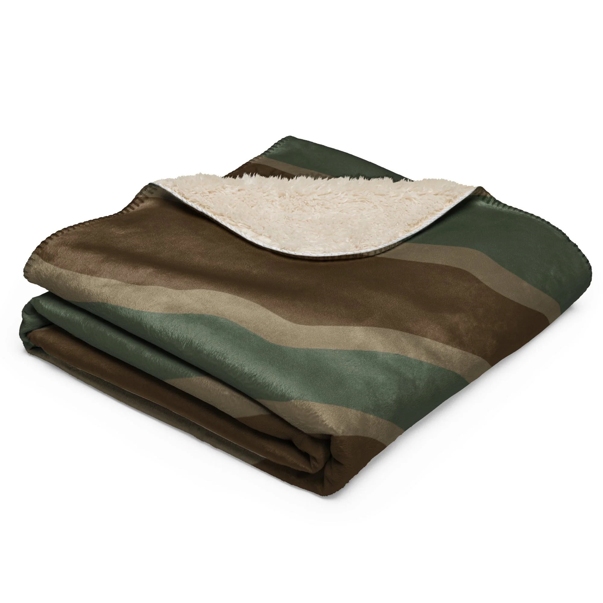 German Ambush Three Stripe Tank CAMO Sherpa Blanket - Image 5