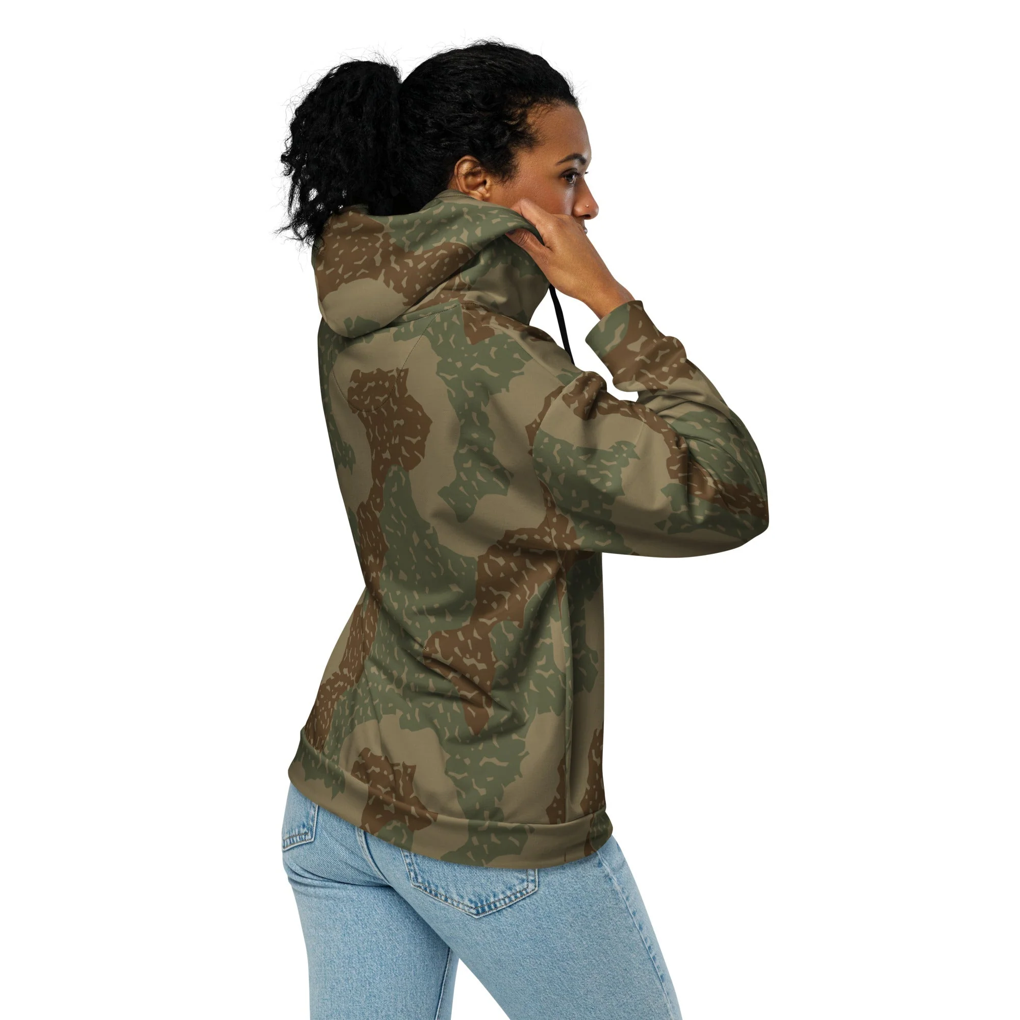 German Ambush Zimmerit Tank CAMO Unisex Zip Hoodie - Image 11