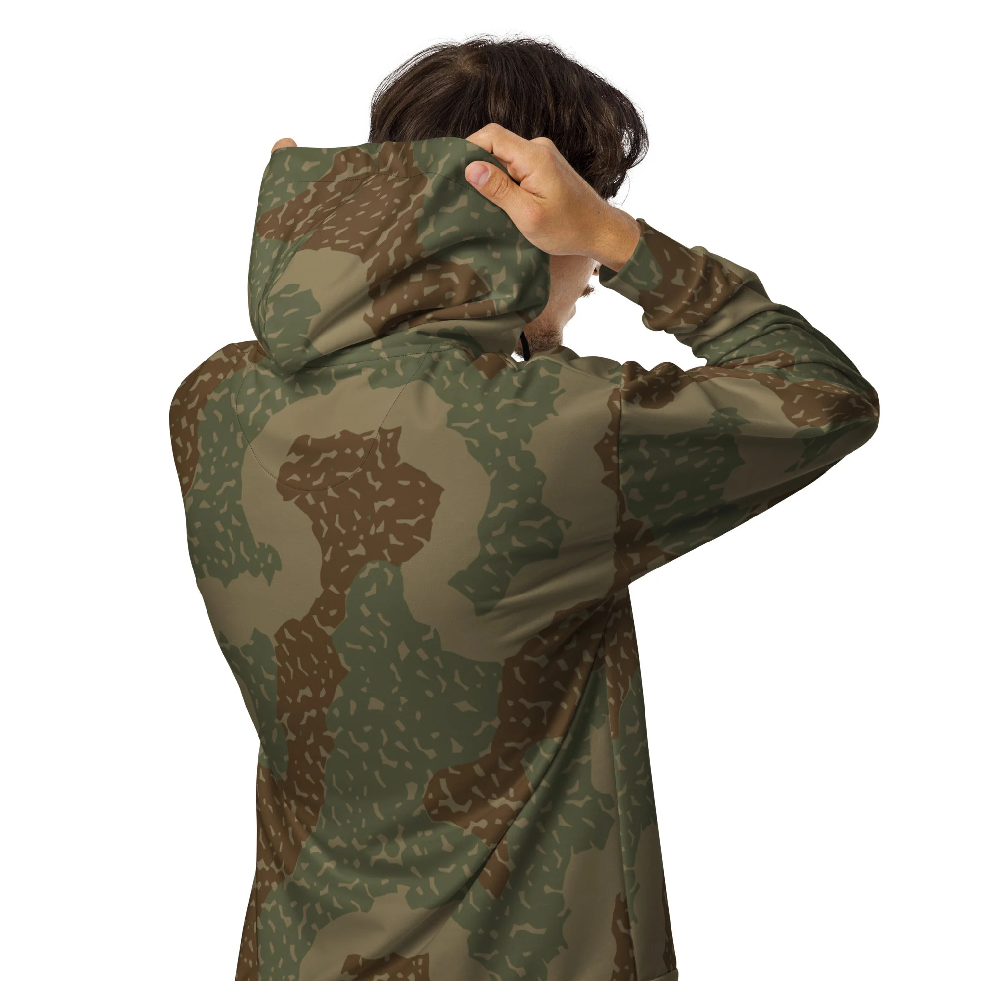 German Ambush Zimmerit Tank CAMO Unisex Zip Hoodie - Image 12