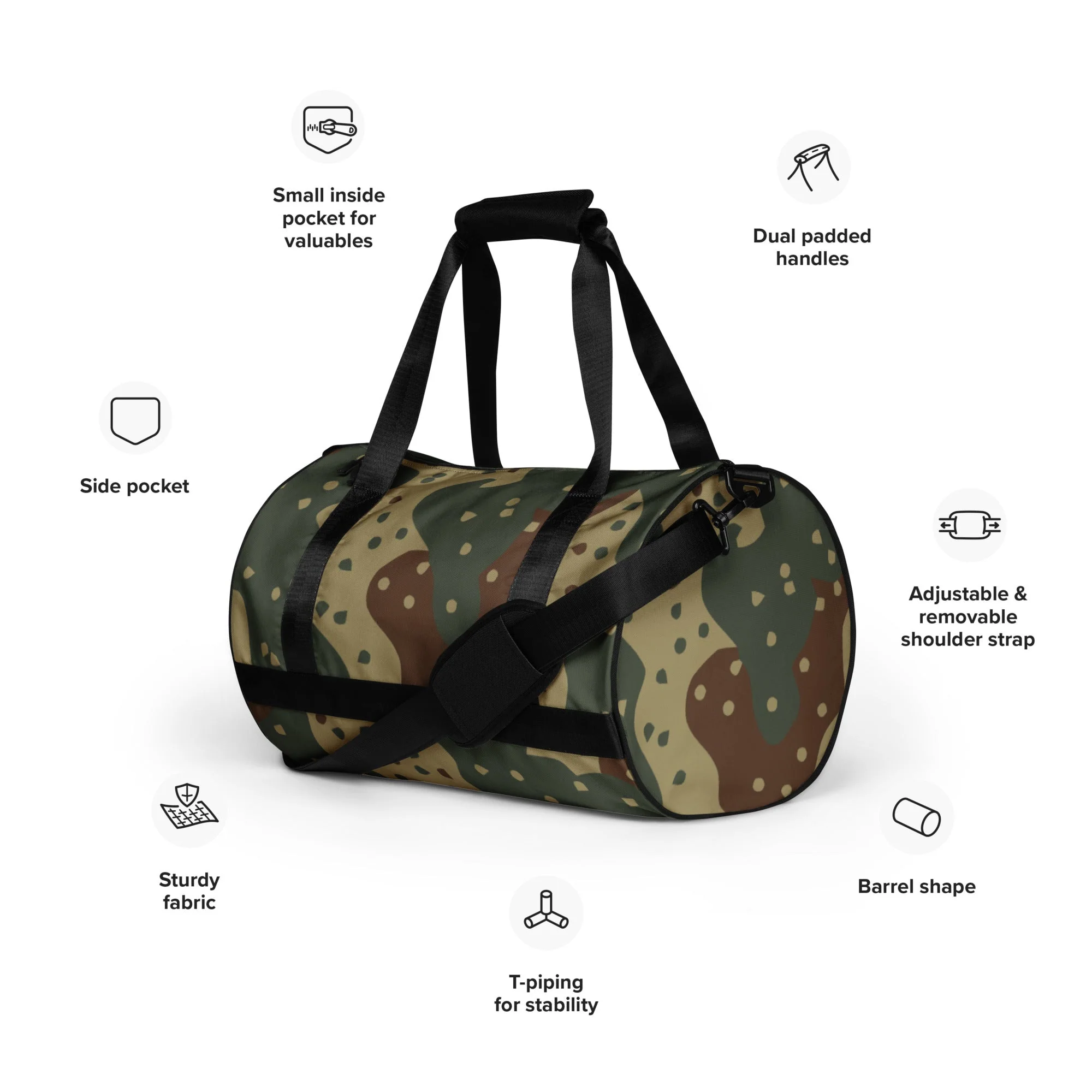 German Ambush Daimler-Benz Tank CAMO Gym Bag - Image 10