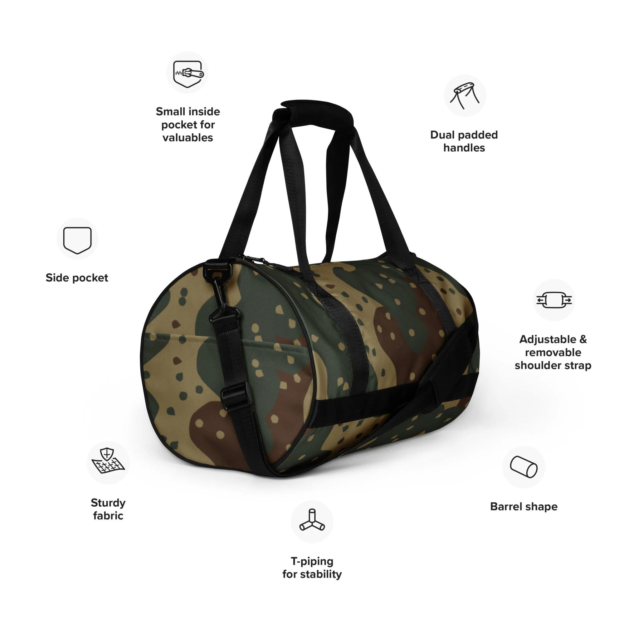 German Ambush Daimler-Benz Tank CAMO Gym Bag - Image 2