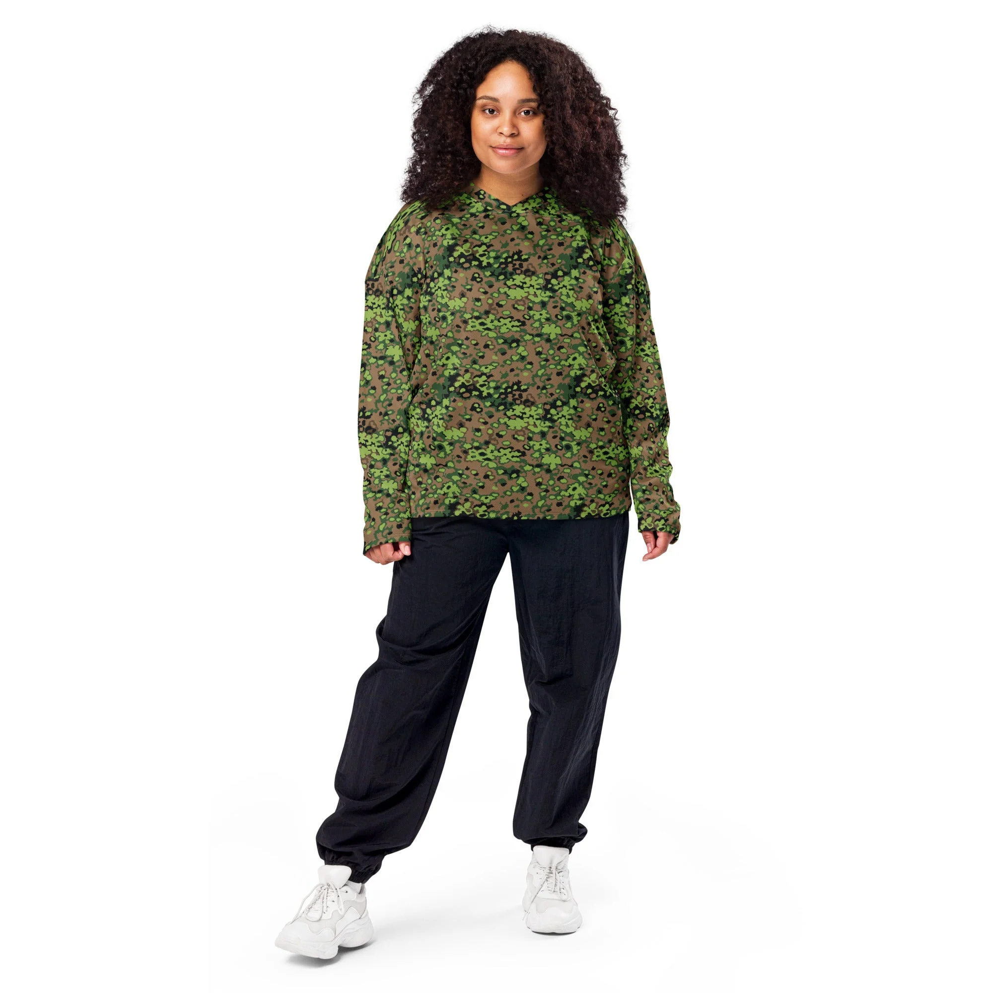 German Oak Leaf Eichenlaubmuster Spring CAMO Unisex Hockey Fan Jersey - Image 11