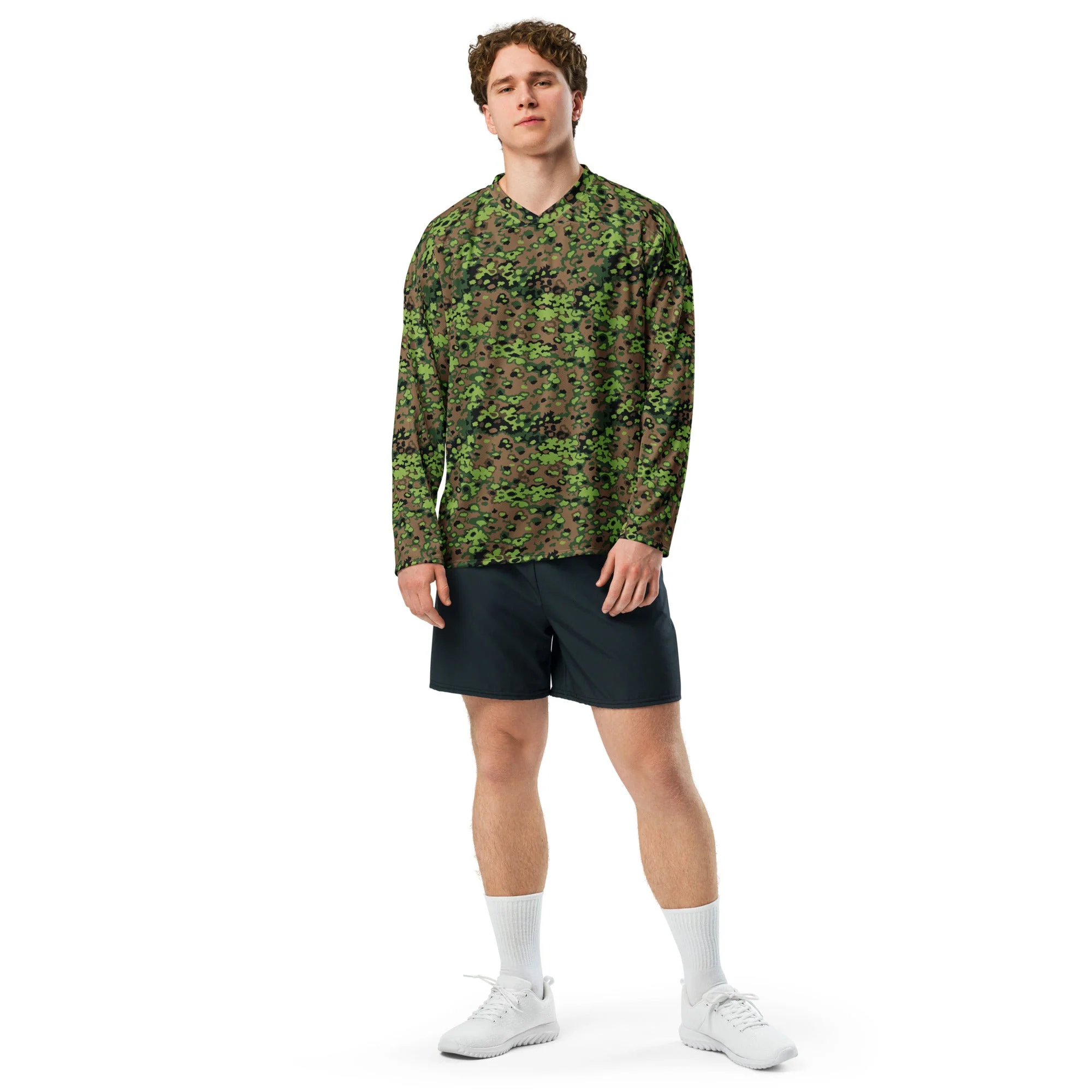 German Oak Leaf Eichenlaubmuster Spring CAMO Unisex Hockey Fan Jersey - Image 3