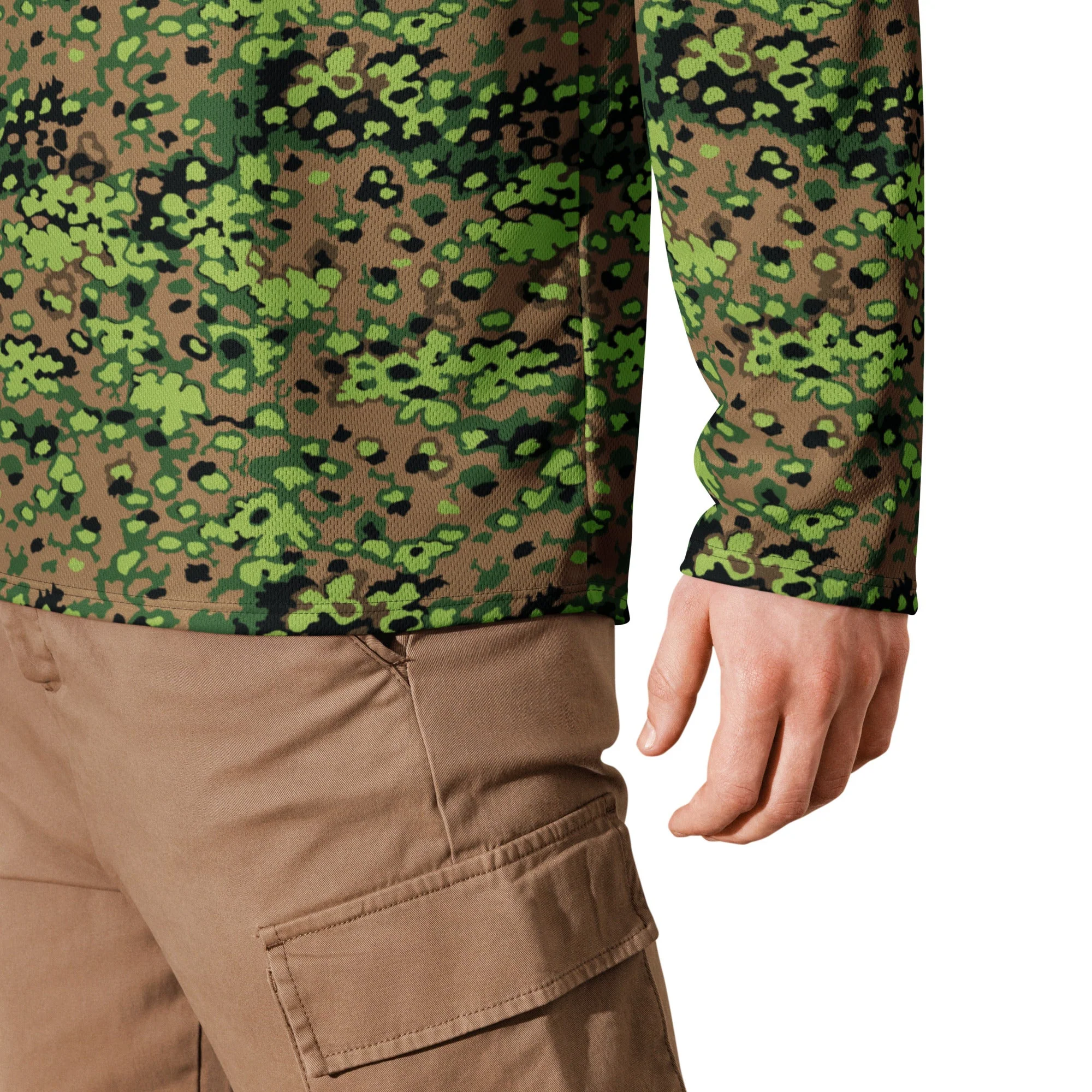 German Oak Leaf Eichenlaubmuster Spring CAMO Unisex Hockey Fan Jersey - Image 5