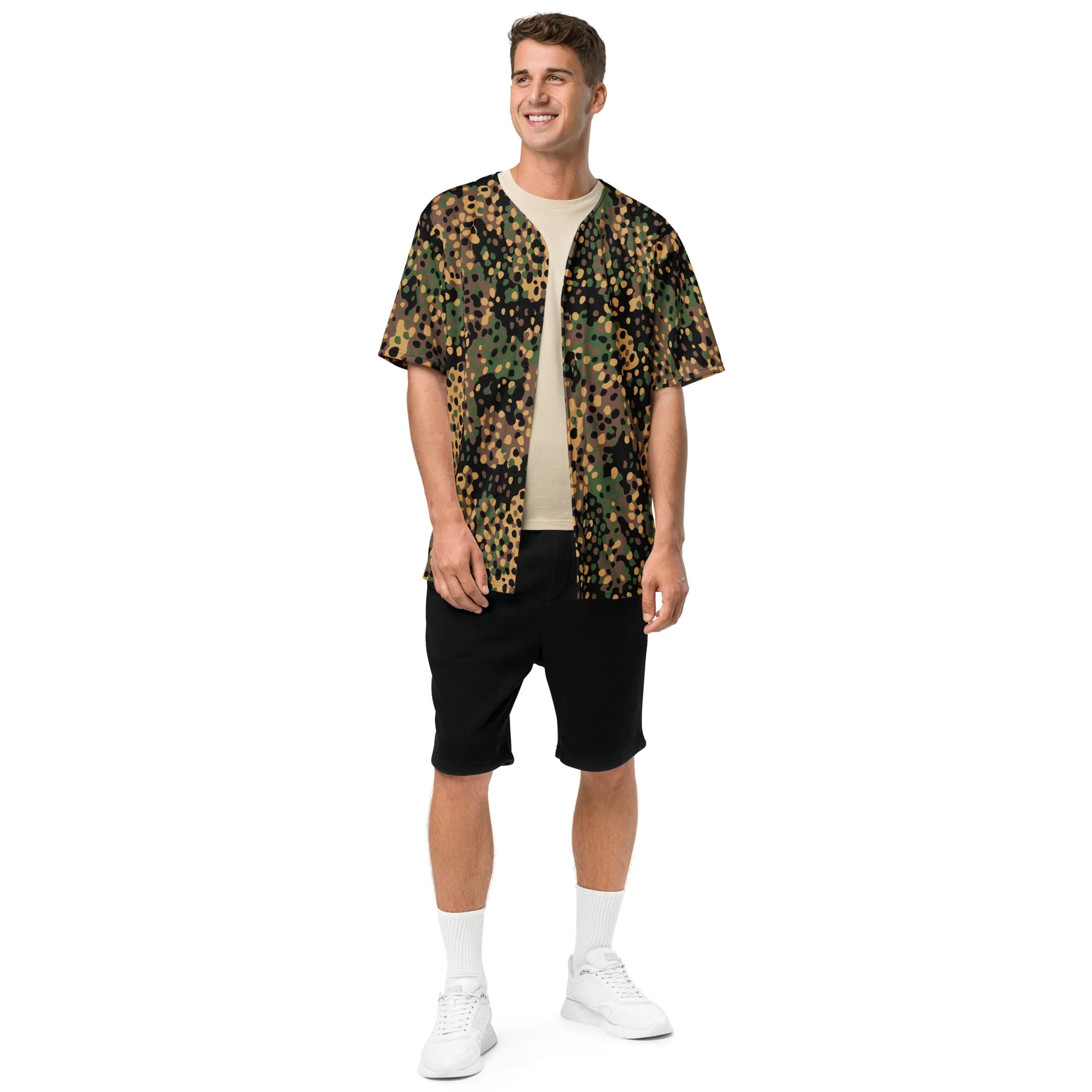 German Pea Dot Erbsenmuster CAMO Unisex Baseball Jersey - Image 13