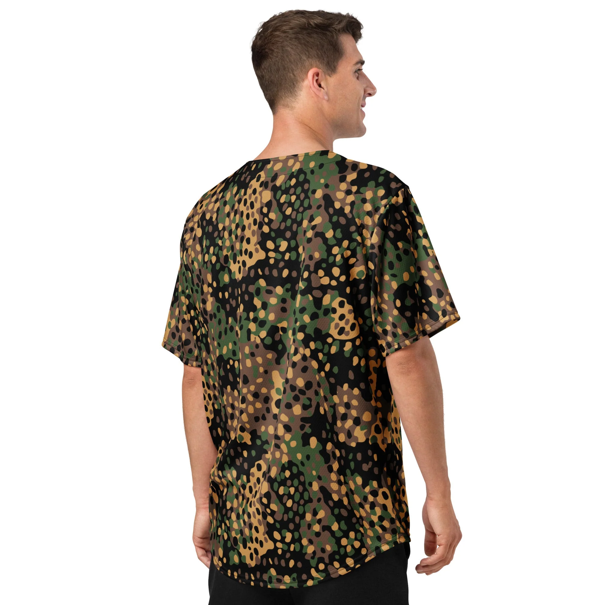 German Pea Dot Erbsenmuster CAMO Unisex Baseball Jersey - Image 8