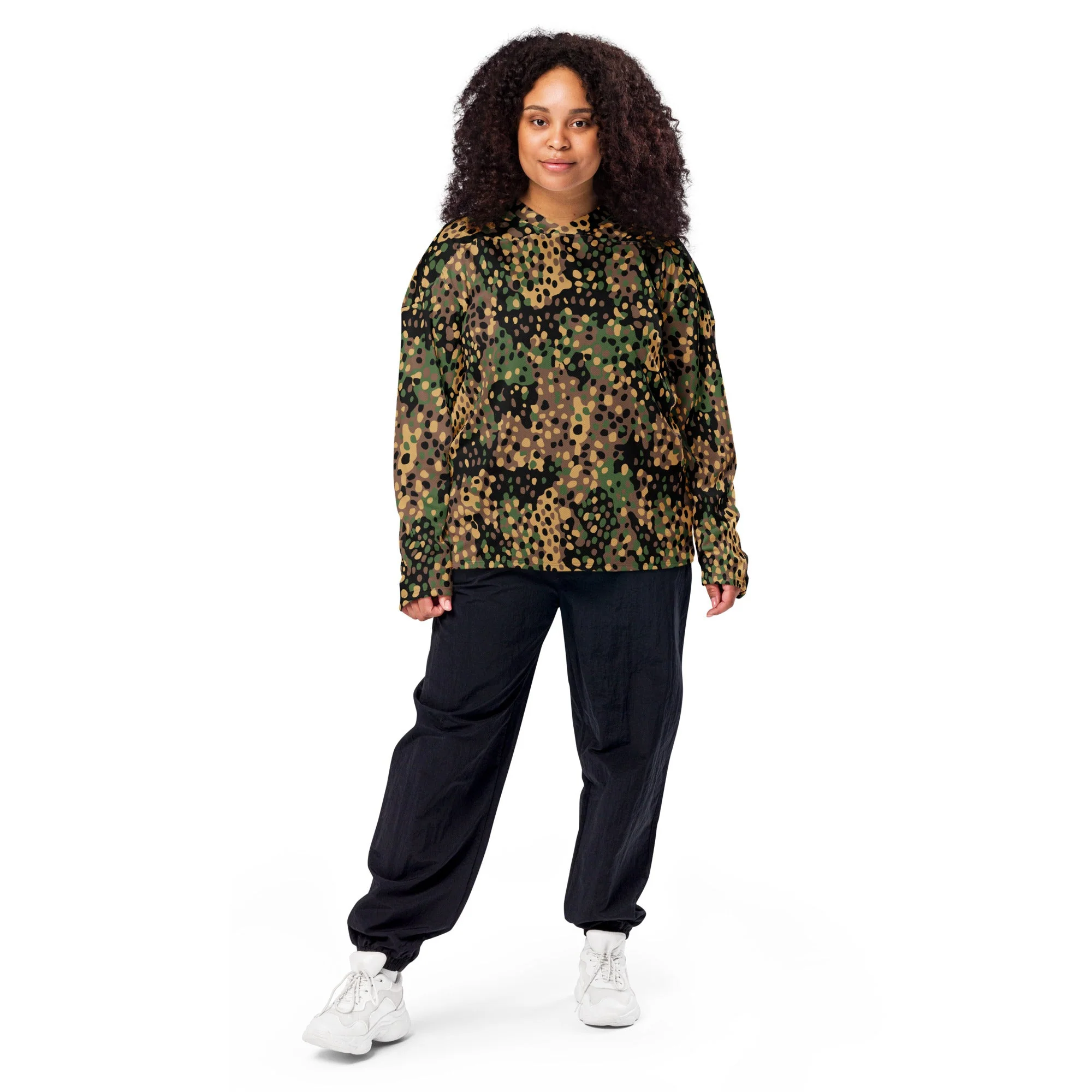German Pea Dot Erbsenmuster CAMO Unisex Hockey Fan Jersey - Image 12