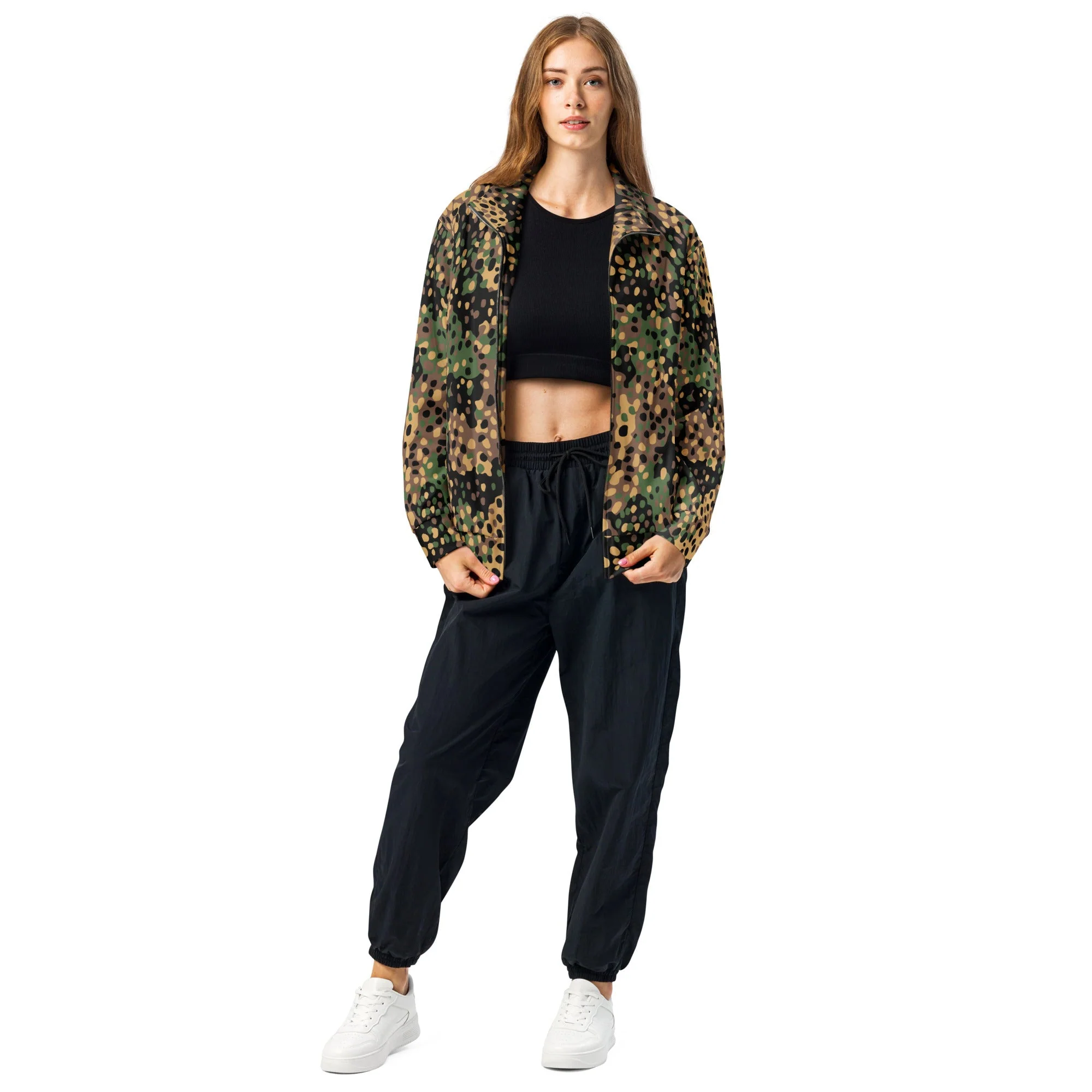 German Pea Dot Erbsenmuster CAMO Unisex Track Jacket - Image 8
