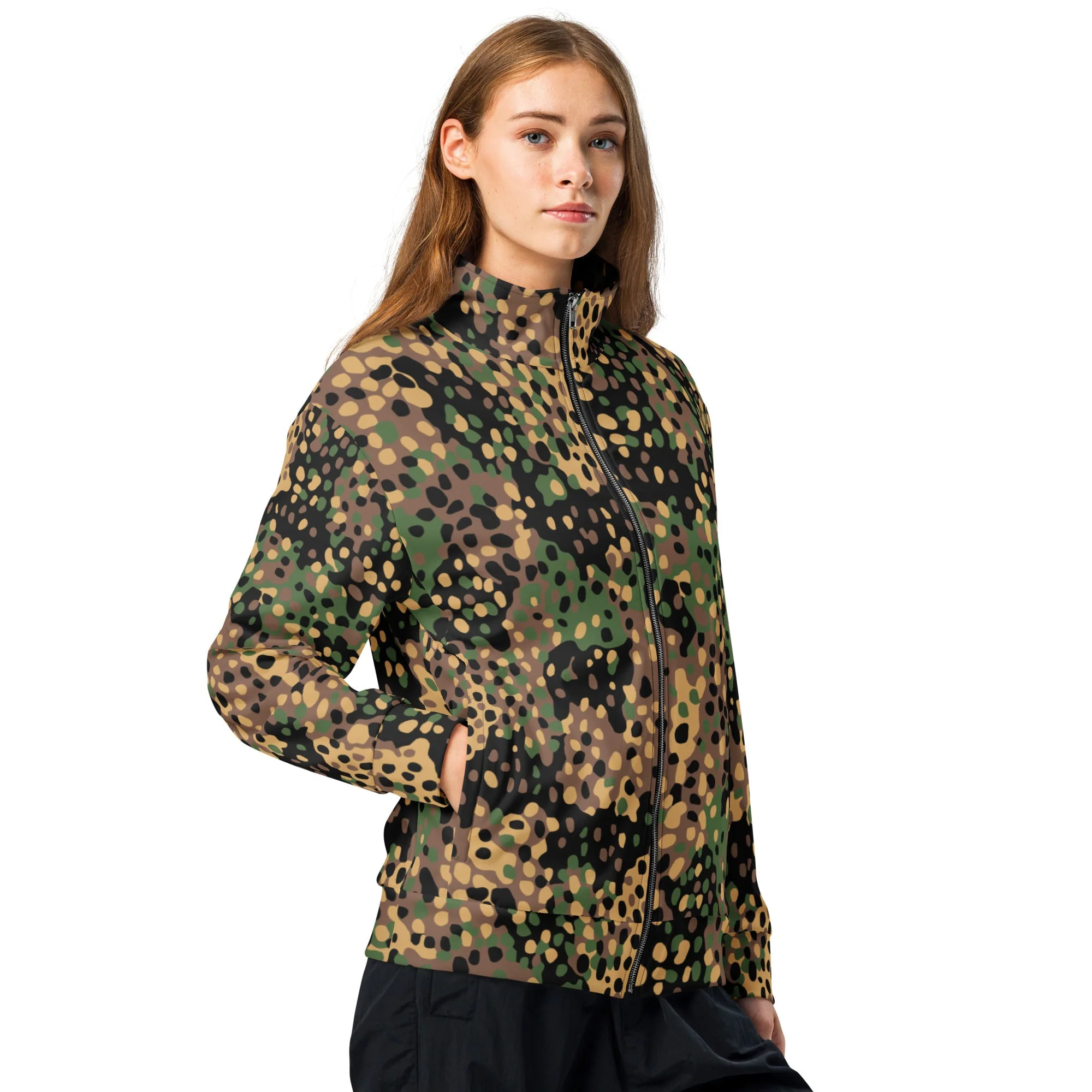 German Pea Dot Erbsenmuster CAMO Unisex Track Jacket - Image 9