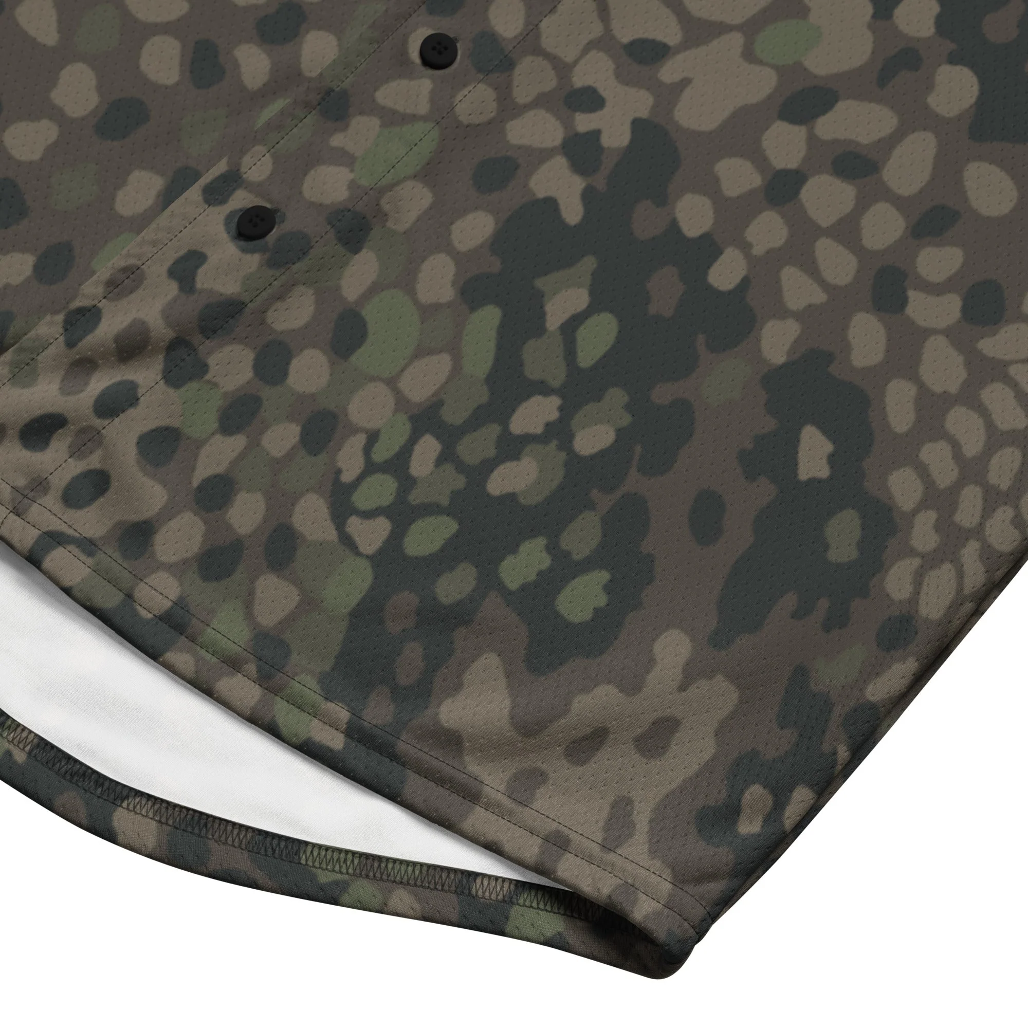 German Pea Dot Erbsenmuster Pattern 44 CAMO Unisex Baseball Jersey - Image 11